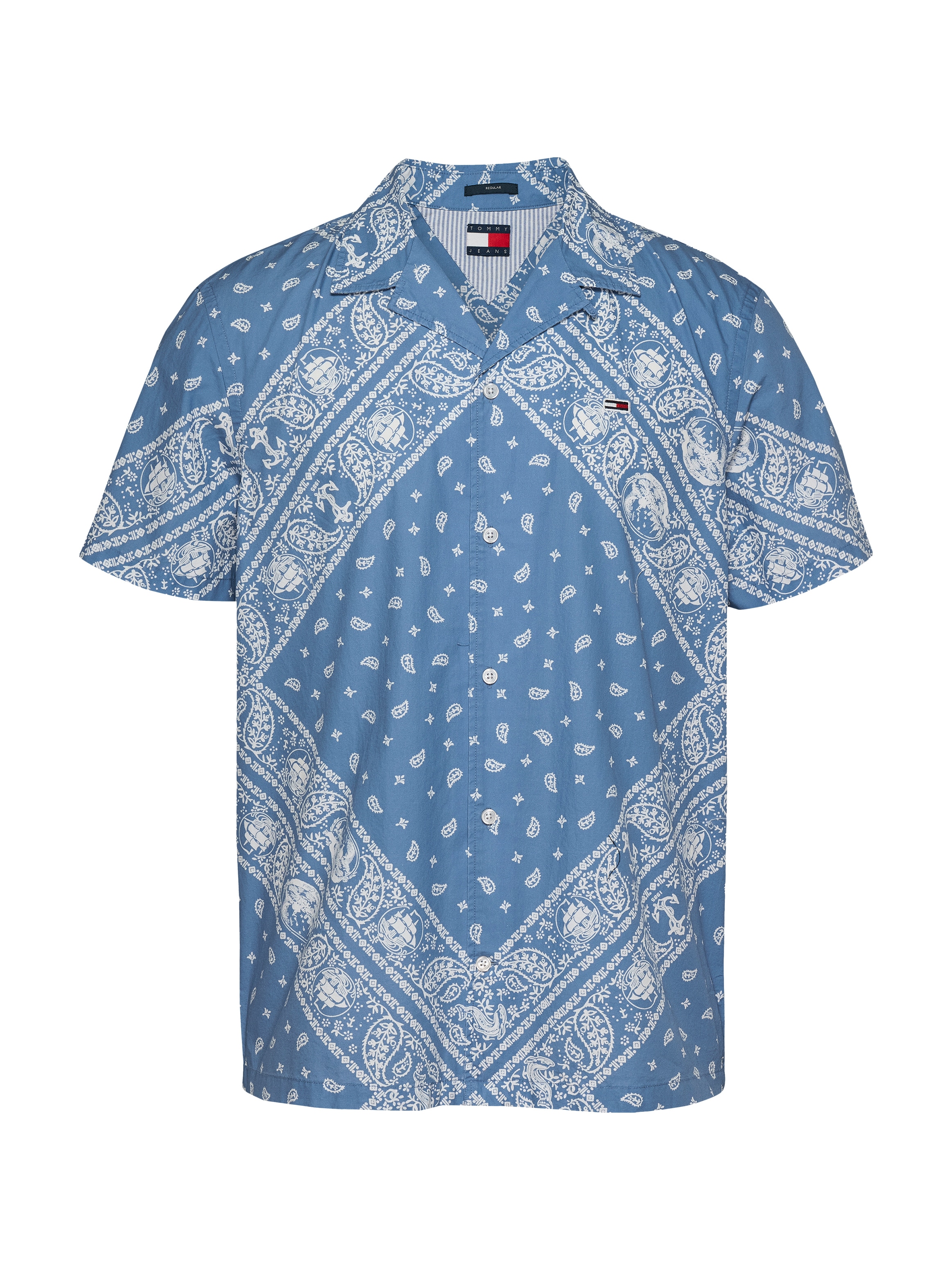 Tommy Jeans Kurzarmhemd »TJM REG AOP SS SHIRT EXT«, mit sommerlichen Print