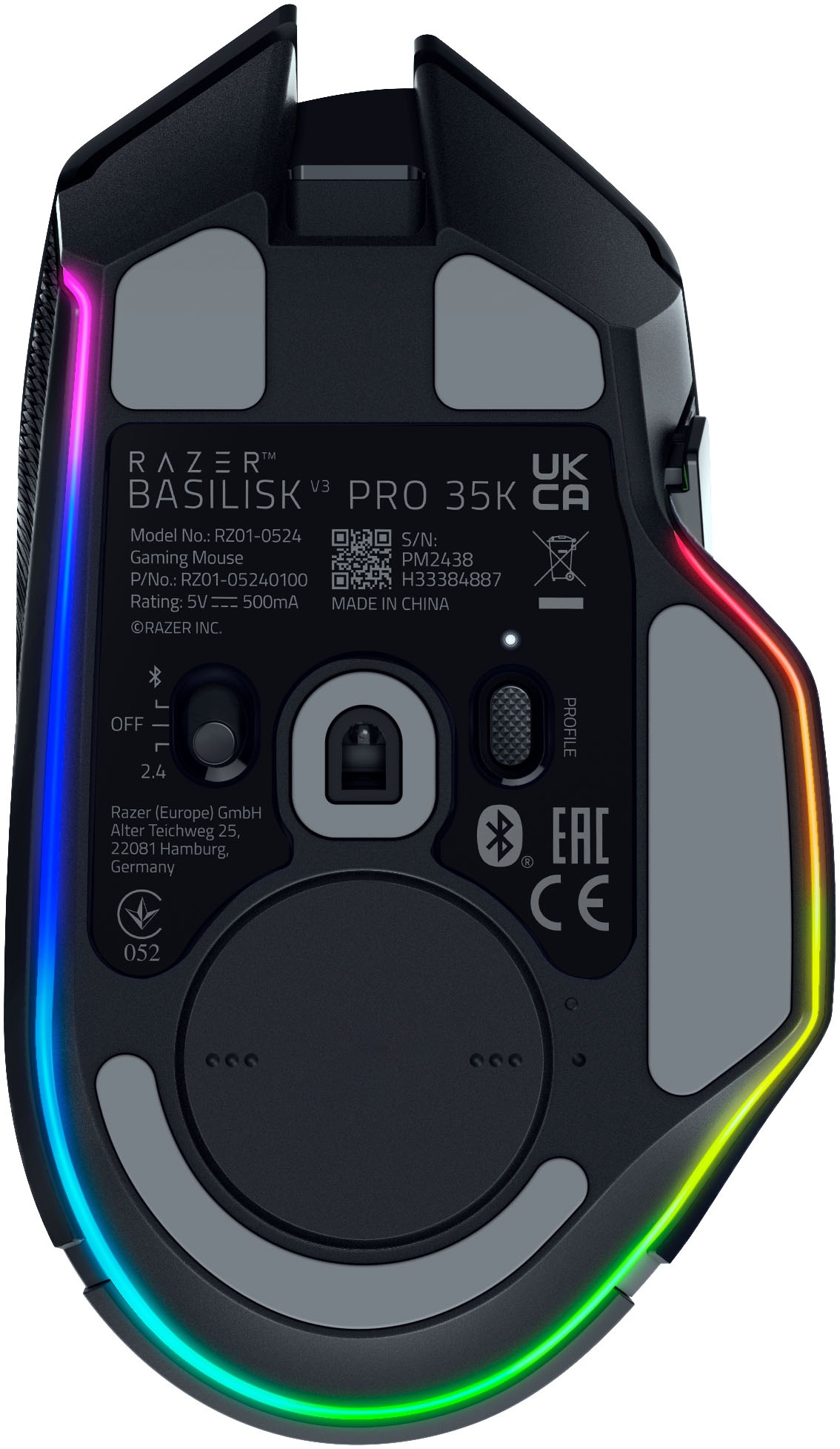 Gaming-Maus »Basilisk V3 Pro 35K«, Bluetooth