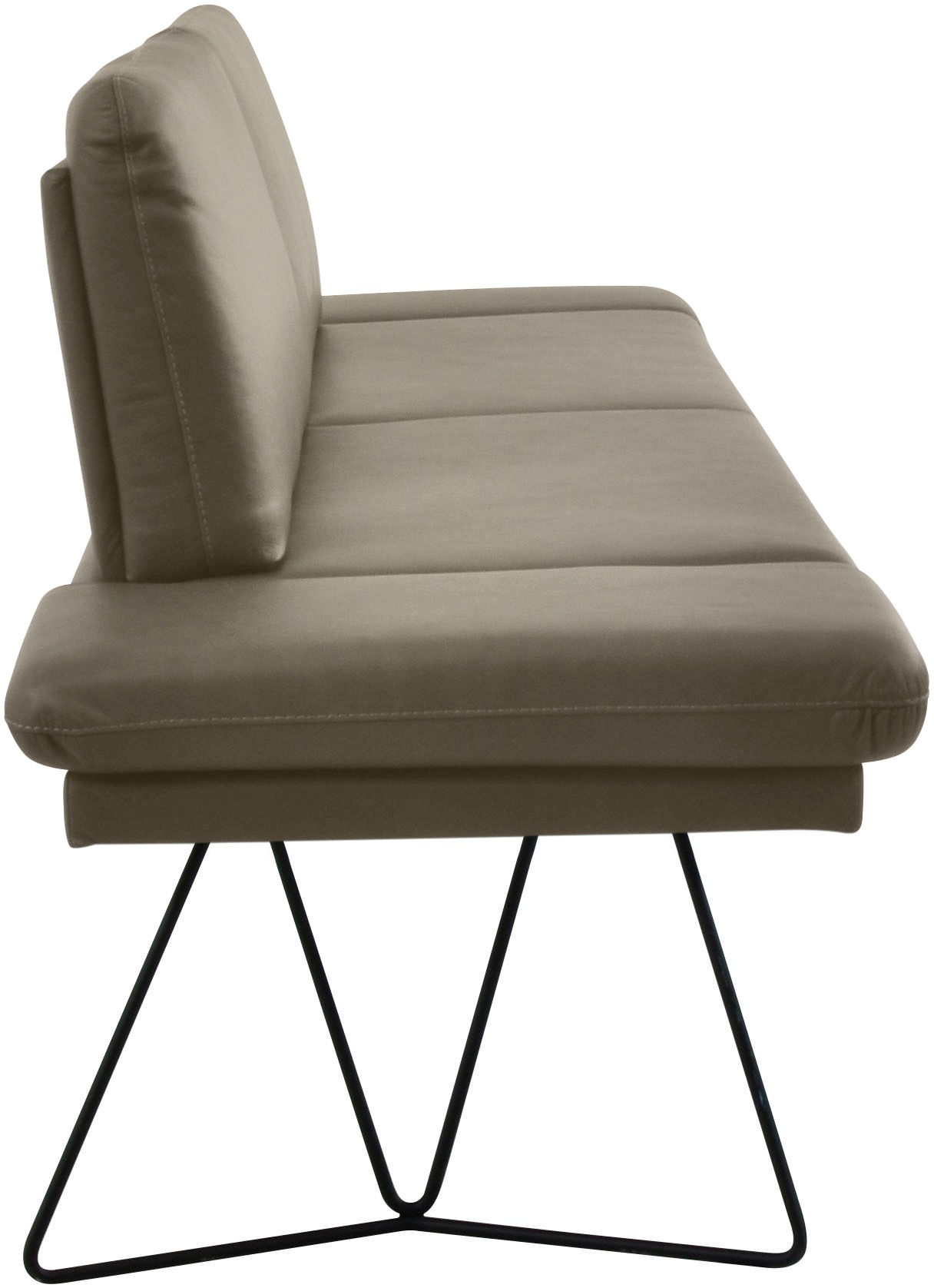 K+W Komfort & Wohnen Pego Upholstered Bench Green 206cm 3
