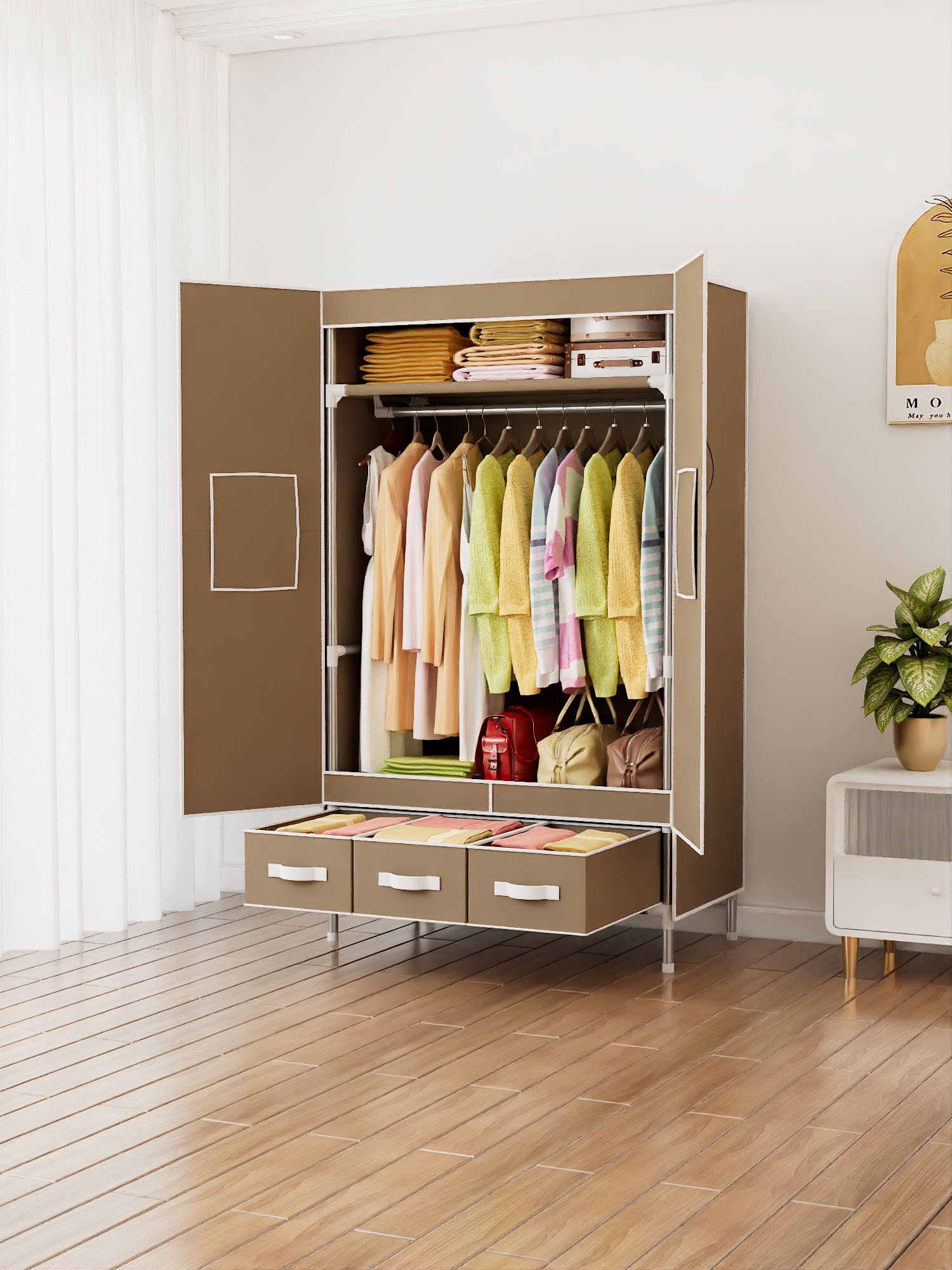 INOSIGN Kleiderschrank "Stockholm Stoffkleiderschrank Bestseller in diverse günstig online kaufen