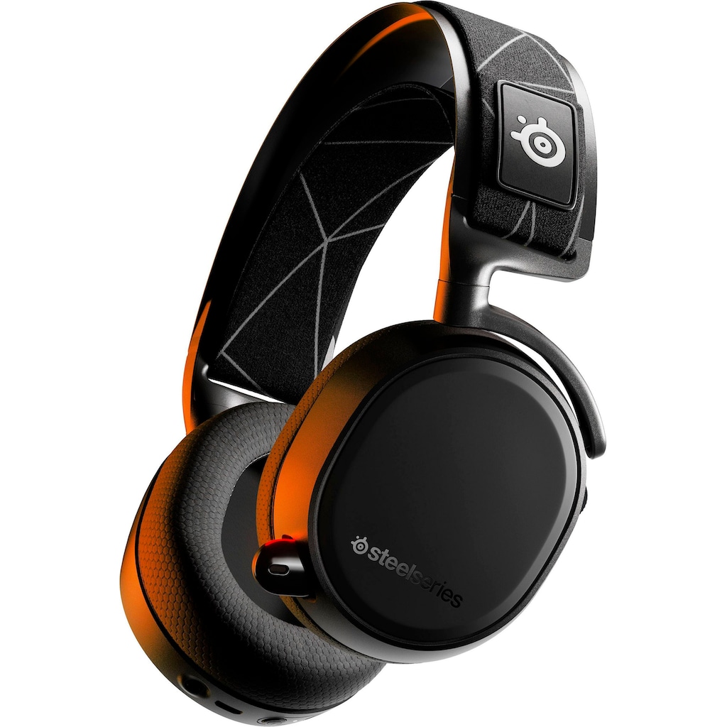 SteelSeries Gaming-Headset »Arctis 9 + Game Pass für PC«, A2DP Bluetooth-HFP-HSP-WLAN (WiFi), Rauschunterdrückung-Freisprechfunktion-integrierte Steuerung für Anrufe und Musik