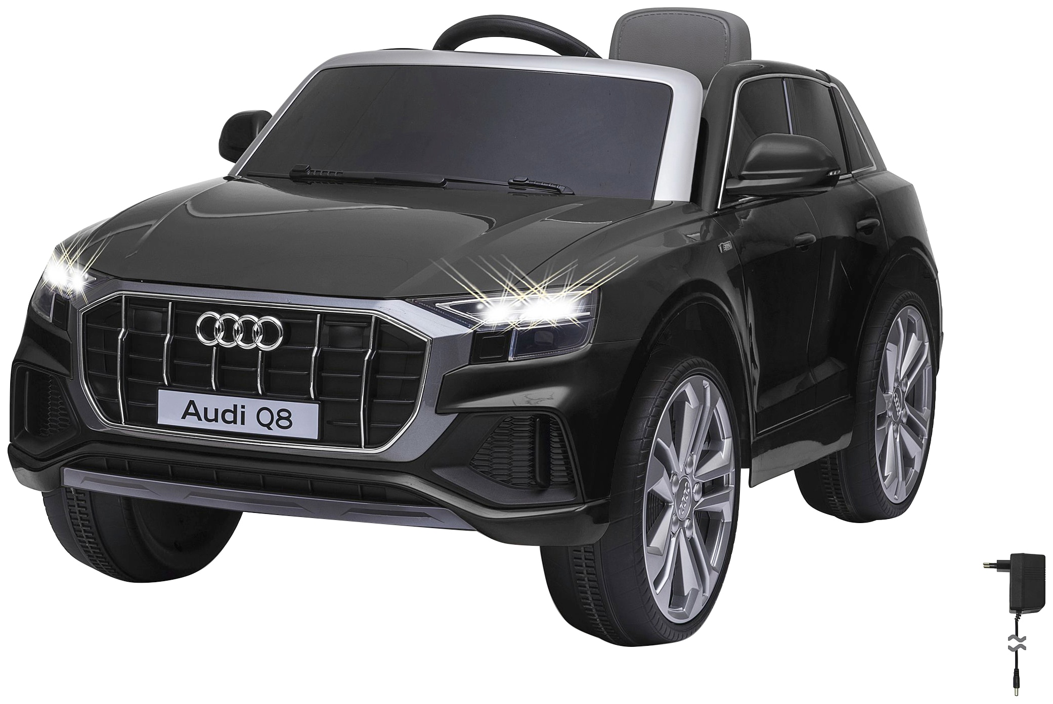 JAMARA Kinder Elektro-Kinderauto "Ride-on Audi Q8", schwarz, B:66cm H:55cm T:108cm, Elektro-Kinderfahrzeuge