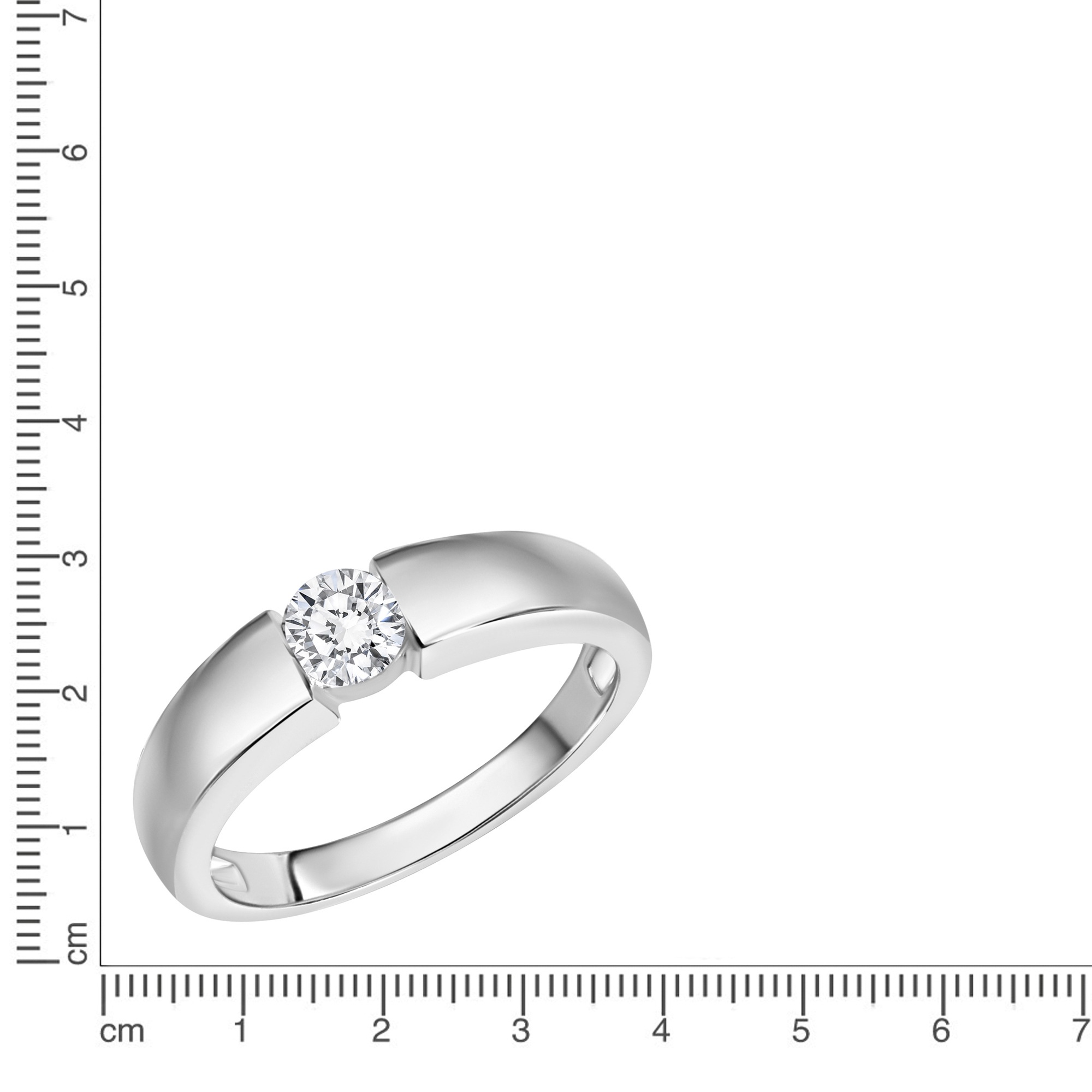 Zeeme Fingerring »Silber 925 mit Zirkonia weiß«