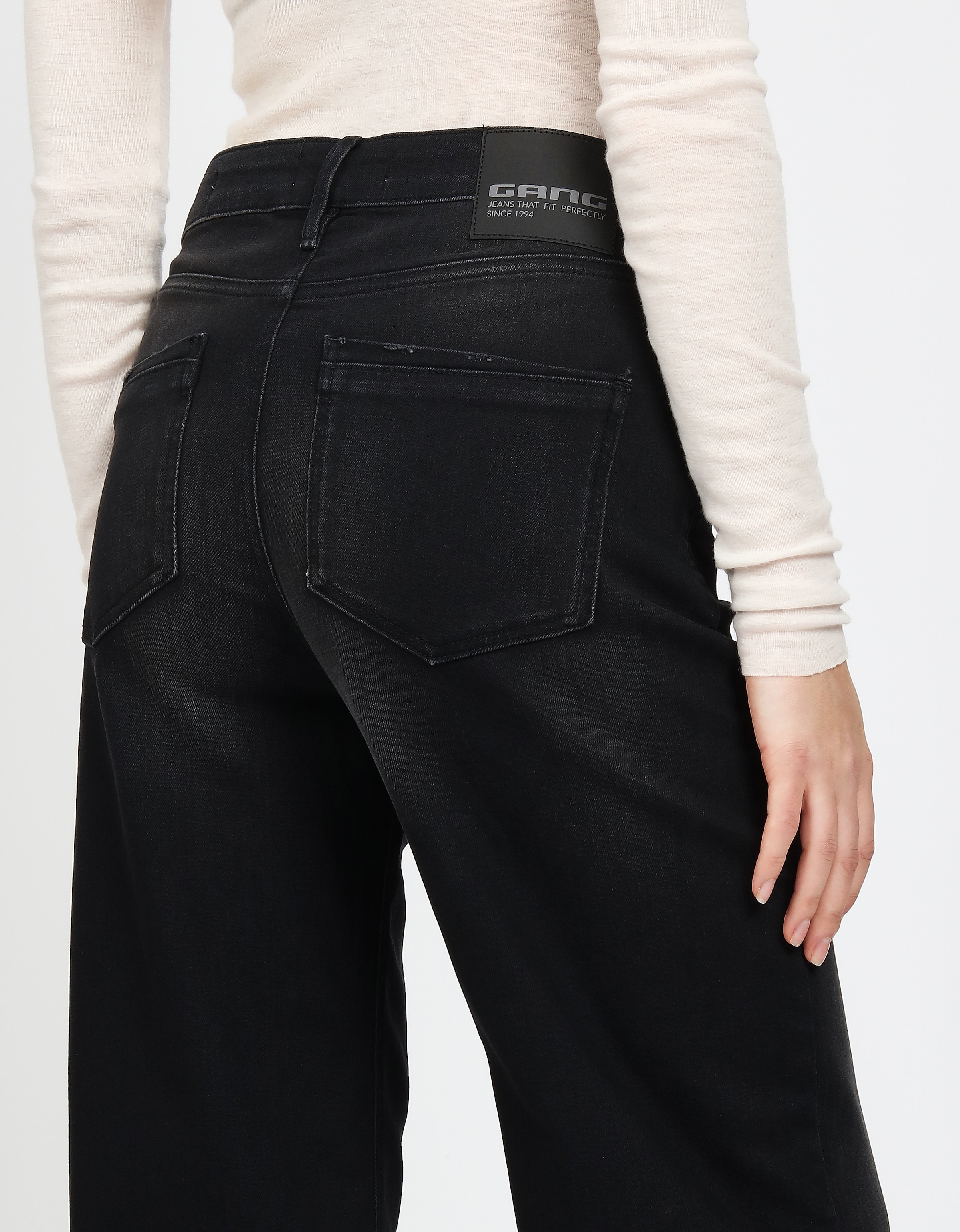 GANG Weite Jeans »94JETTE CULOTTE«, mit hochgeschlagenem, ausgefranstem Saum, Wide Fit