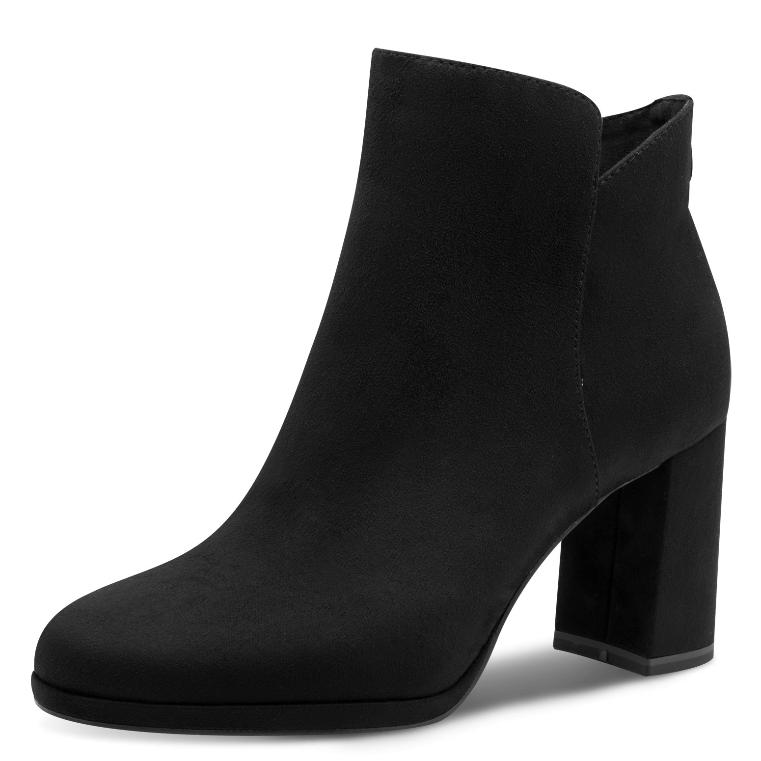 Tamaris Stiefelette, Blockabsatz, Abendschuh, Festtagsschuh in veganer Vera günstig online kaufen