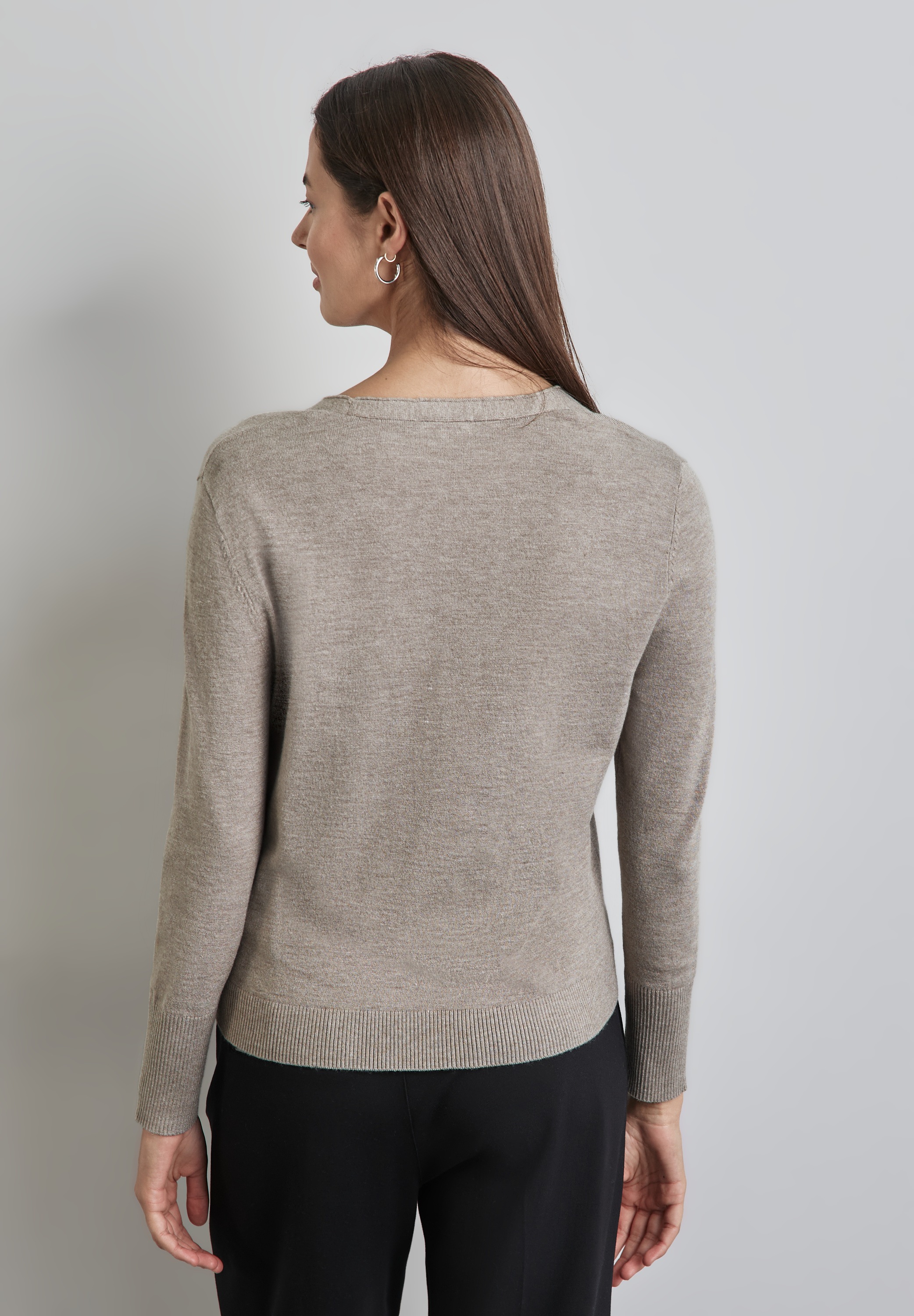 STREET ONE Strickpullover, mit V-Ausschnitt