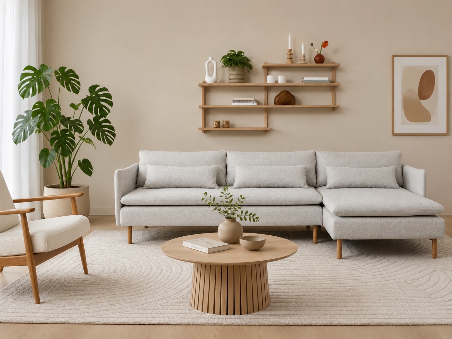 OTTO home Ecksofa »Syllas, Polsterecke, Sofa, hochwertige Verarbeitung« L-Form, mit Taschenfederkern, B: 298 cm, FSC®