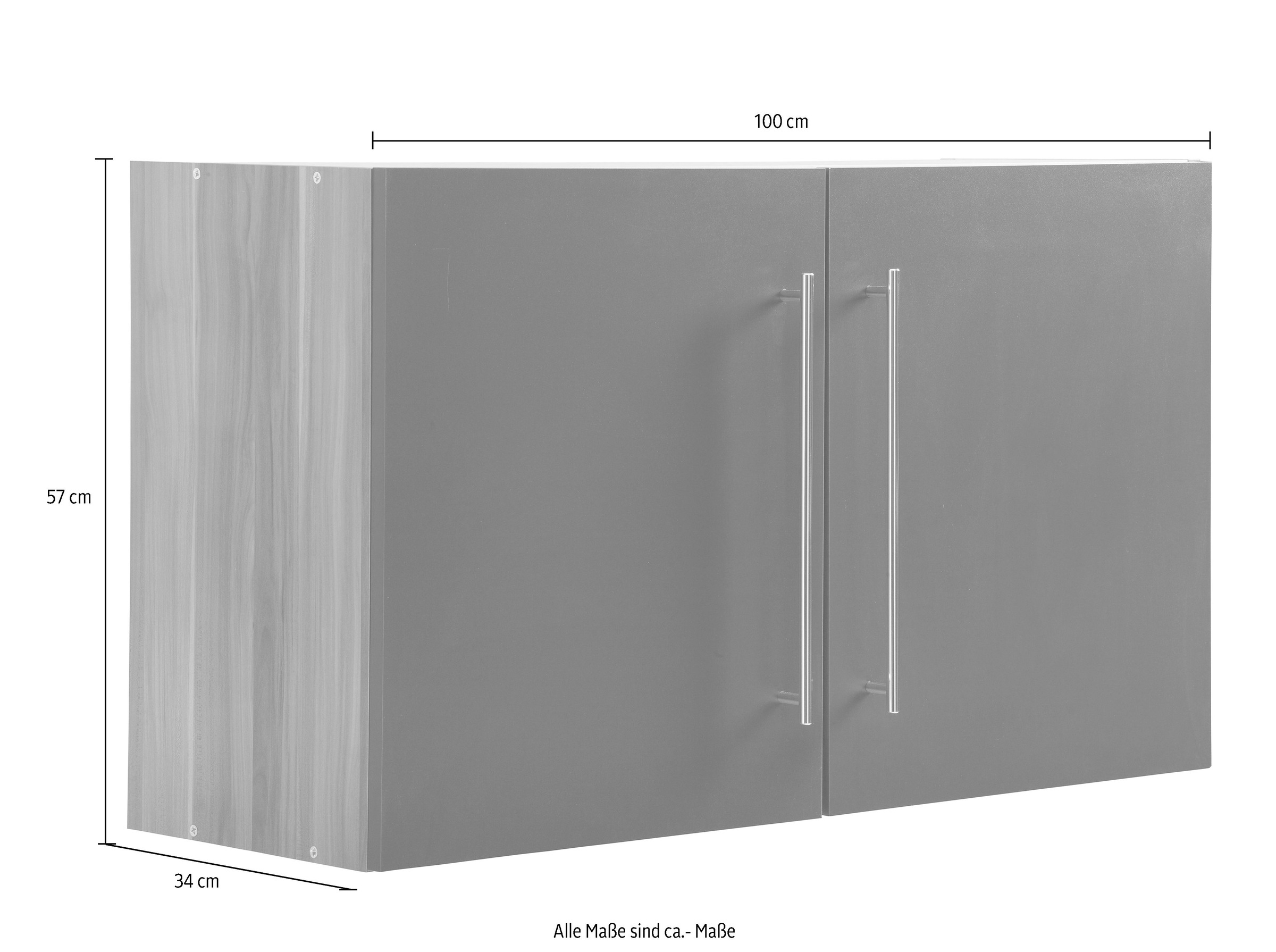 KOCHSTATION Hängeschrank »KS-Samos«, 100 cm breit