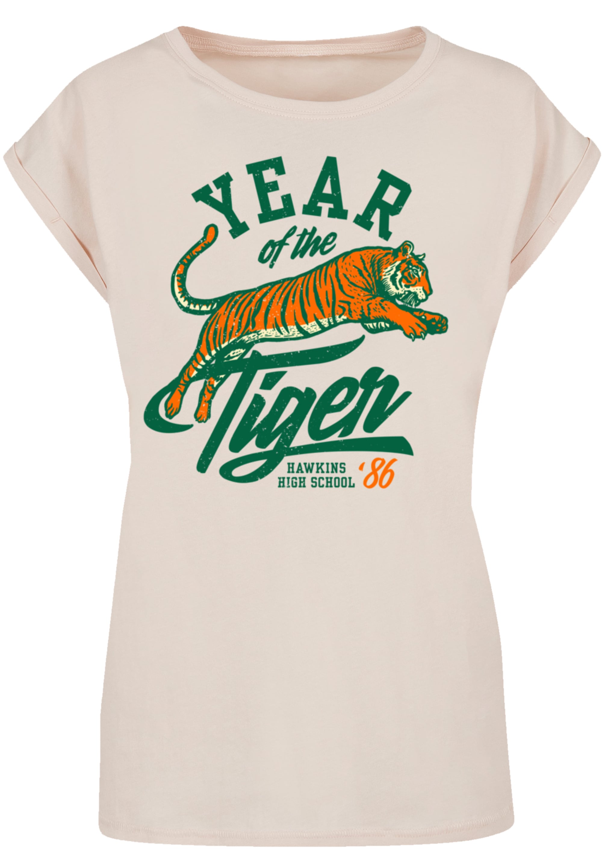 F4NT4STIC T-Shirt »Stranger Things Hawkins Year of The Tiger 86«, Premium Qualität
