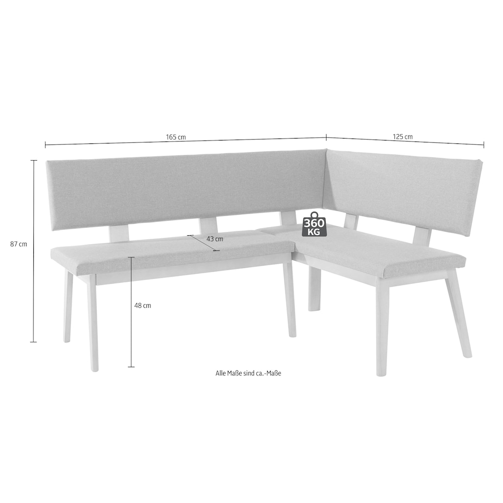 Home affaire Eckbankgruppe »Zelle«, (Set, 4 tlg.)