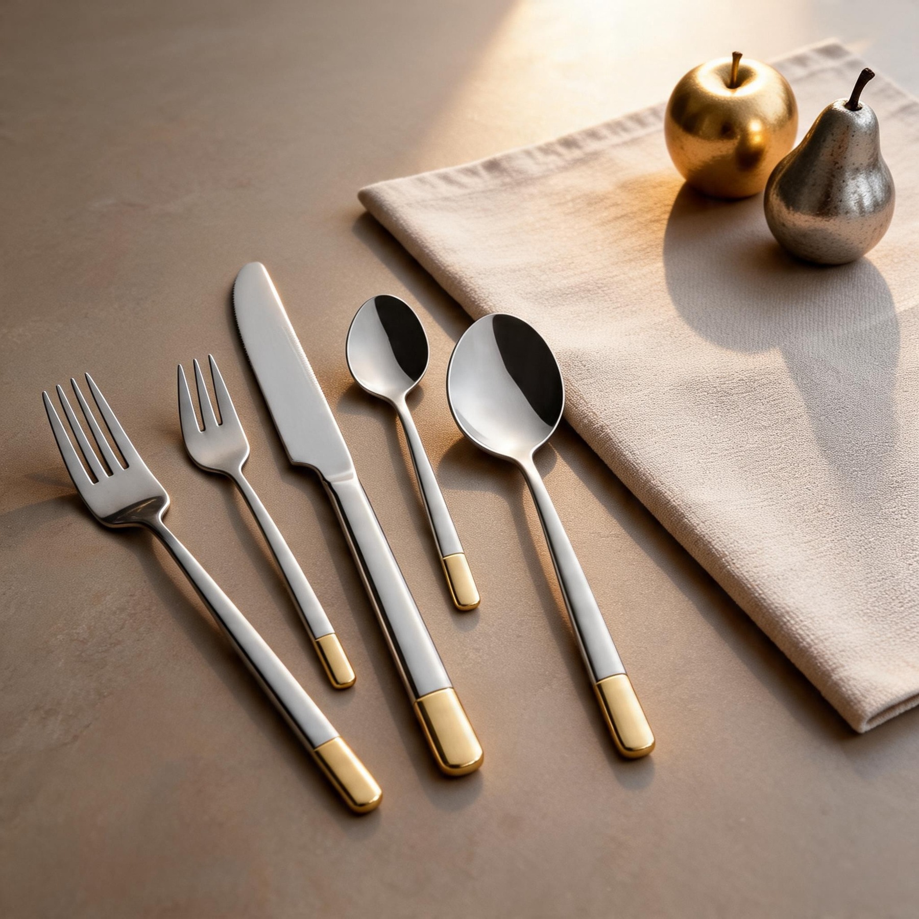 Mulex Besteck-Set "Oceanside" dekorvergoldet