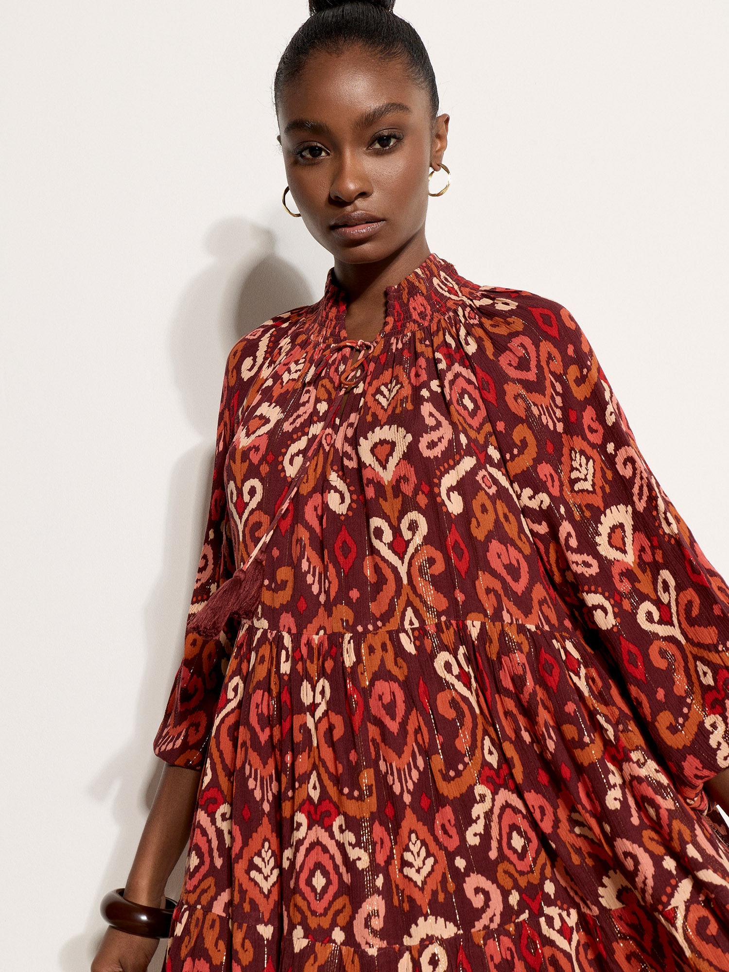 Apricot Midikleid »Midikleid« Rüschen