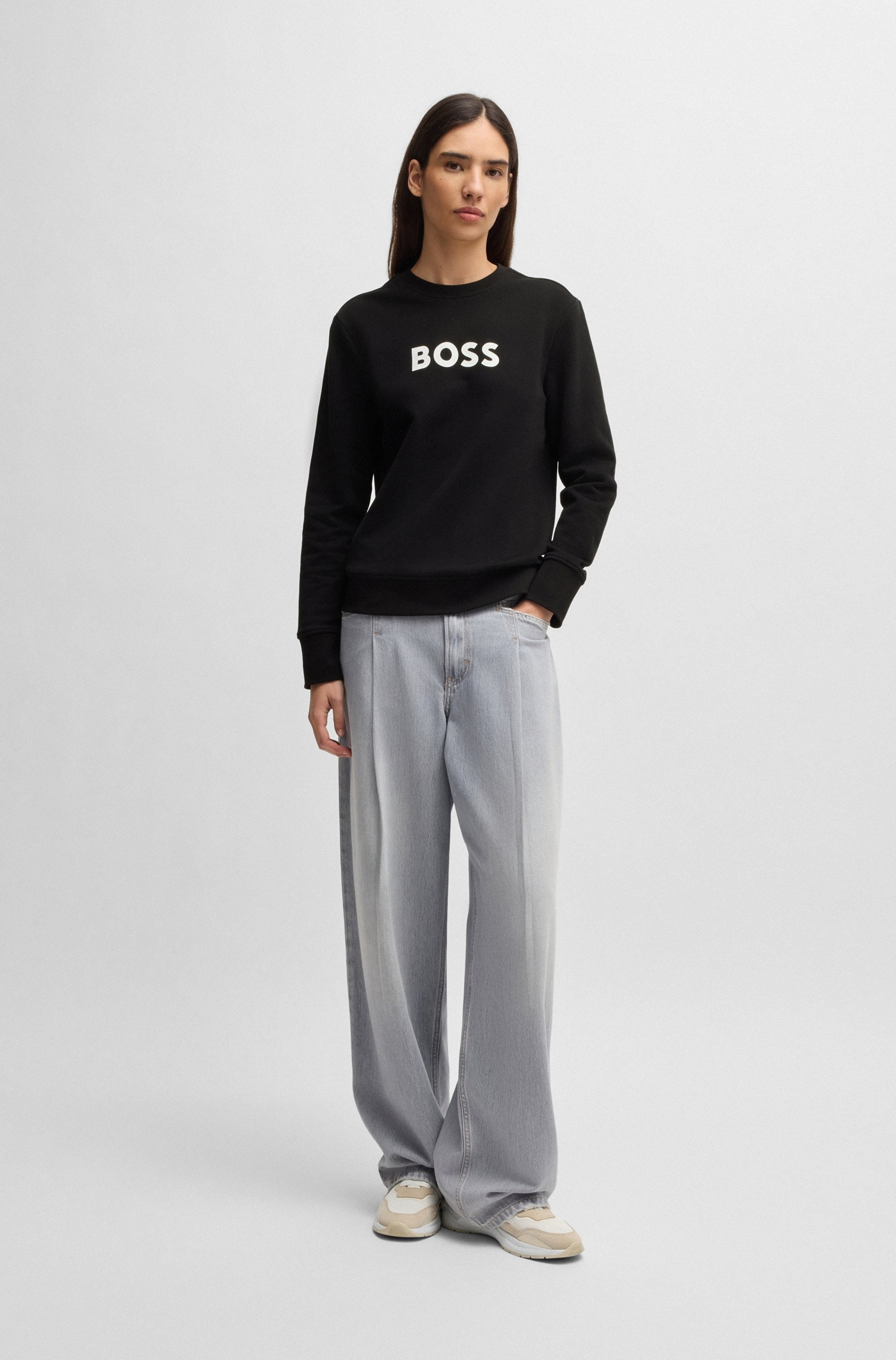 BOSS ORANGE Sweatshirt »Elaboss Premium Damenmode«, mit Rundhalsausschnitt
