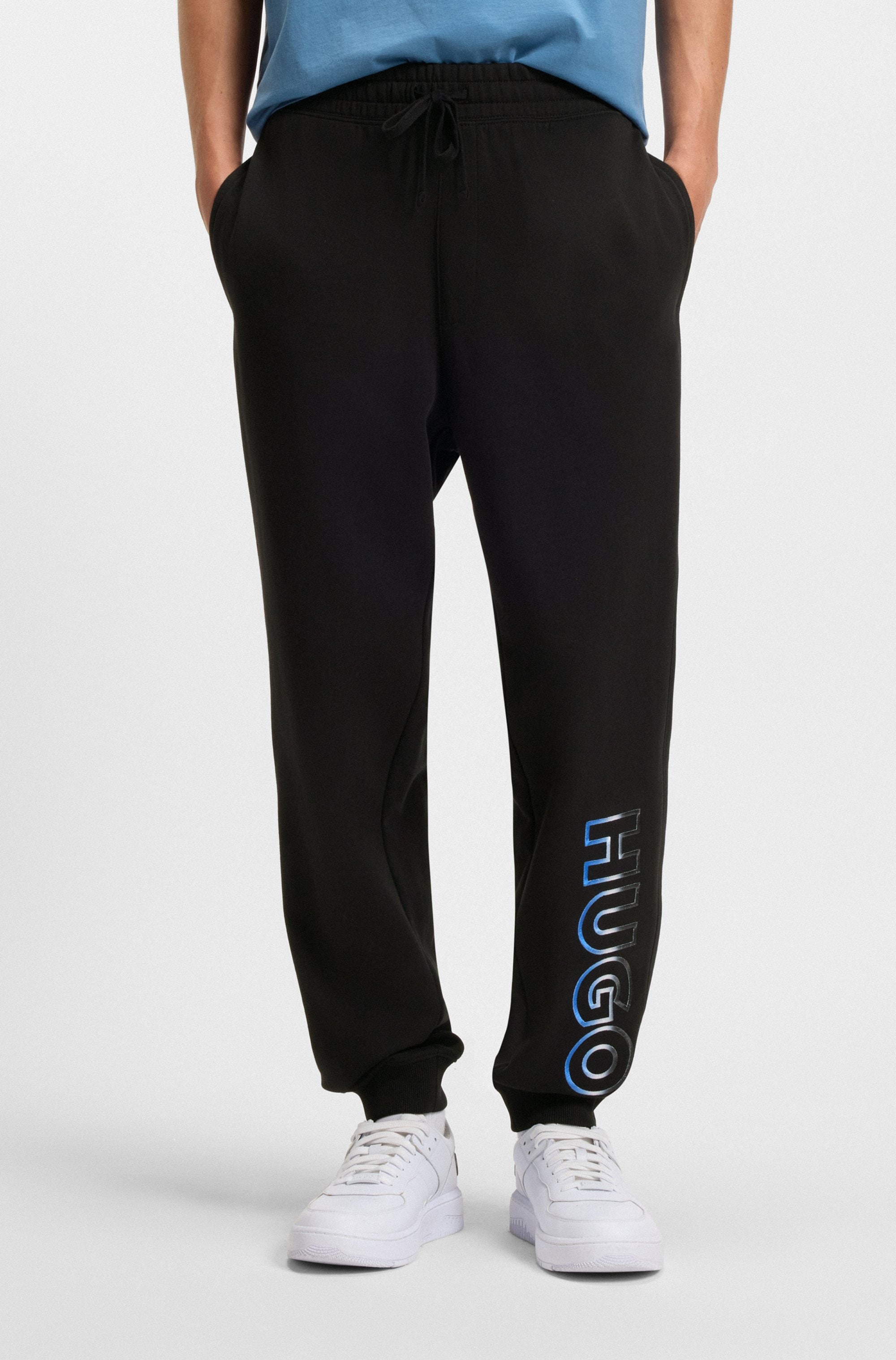 HUGO Blue Sweathose "Nogtro", elastischer Bund, regular fit, Saumbündchen, günstig online kaufen
