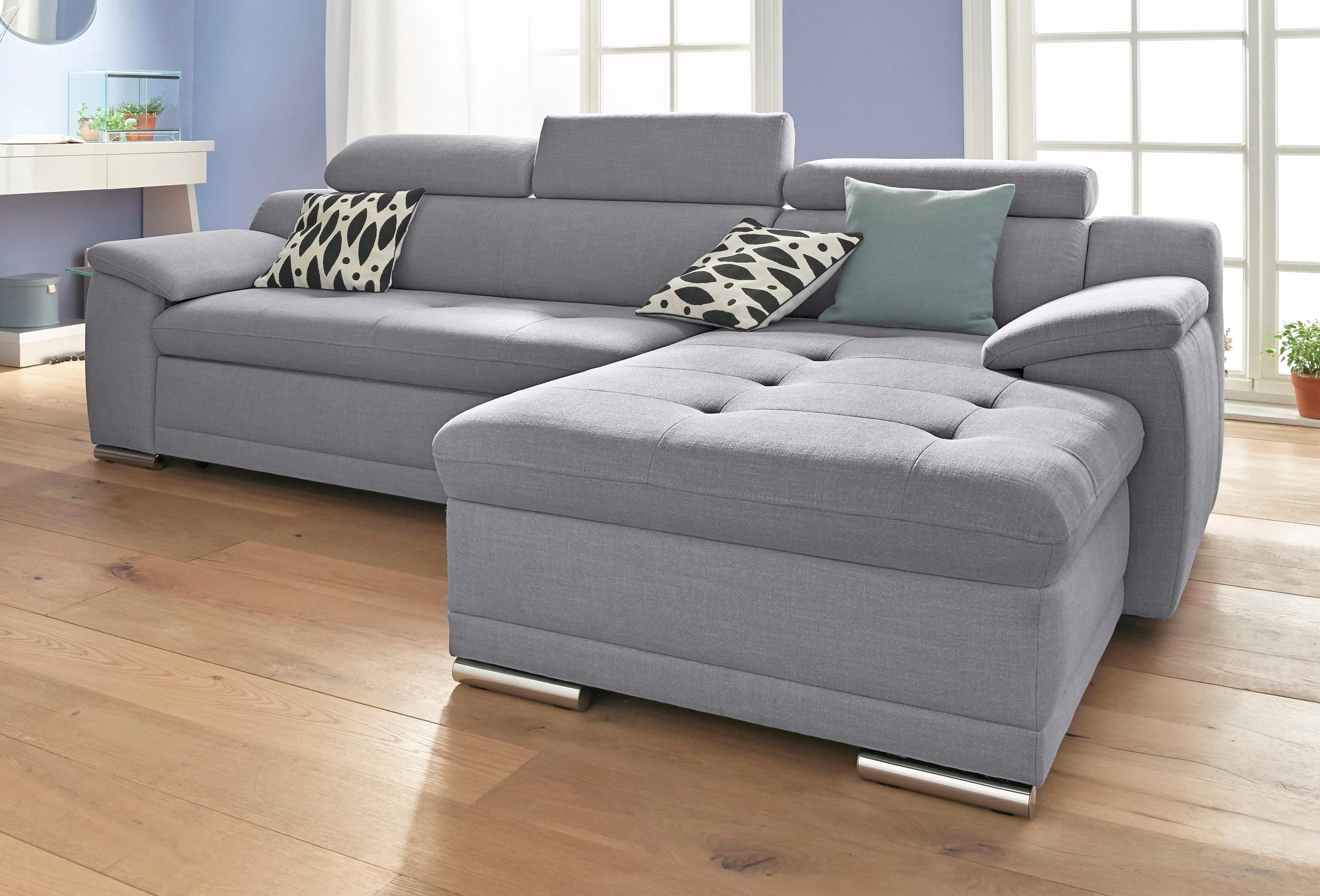 sit&more Ecksofa "Andiamo L-Form", wahlweise mit Bettfunktion, inklusive Ko günstig online kaufen