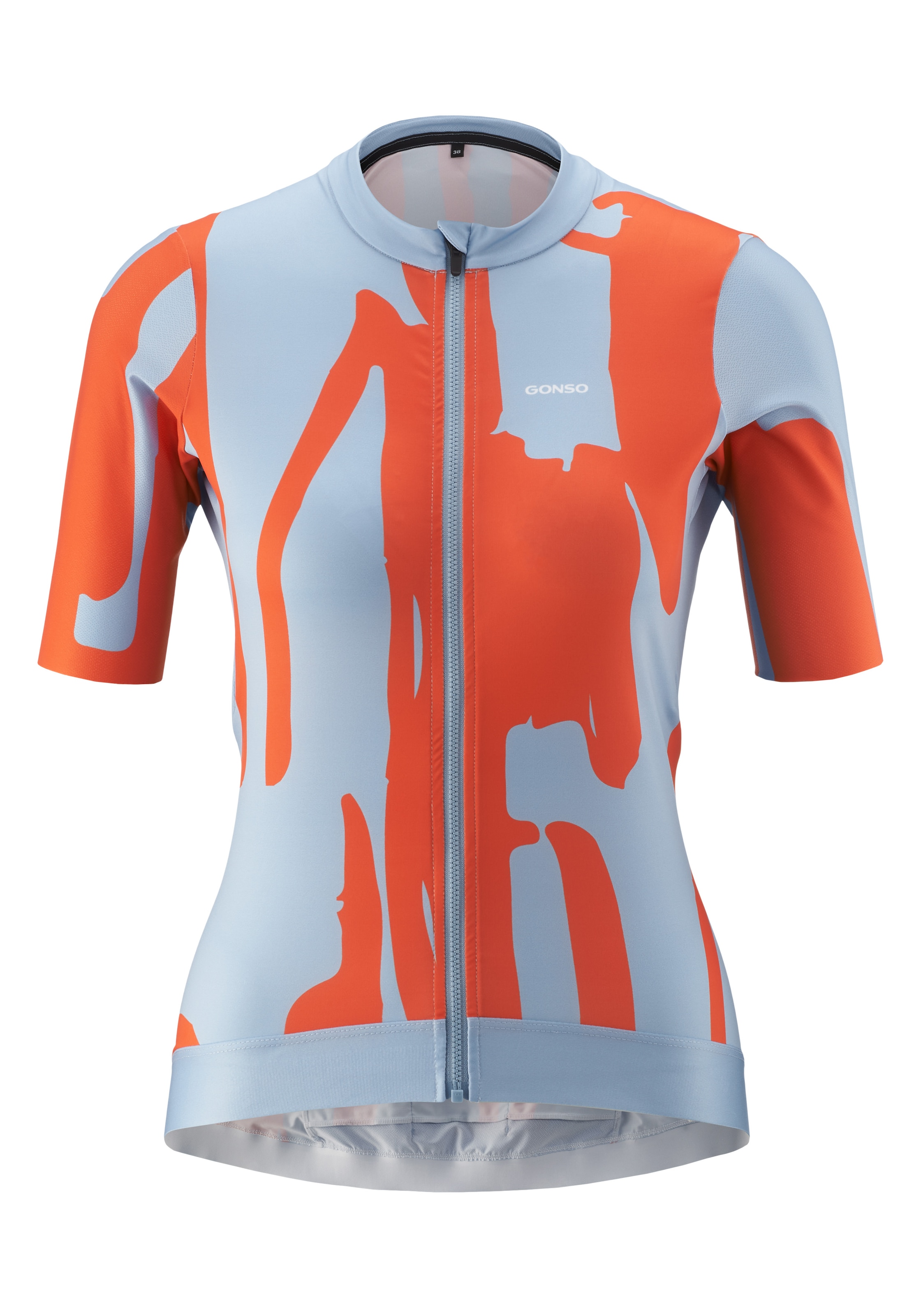 Gonso Radtrikot "Road Jersey Print W" Damen Fahrradtrikot, modernes Trikot mit 3-teiliger Rückentasche