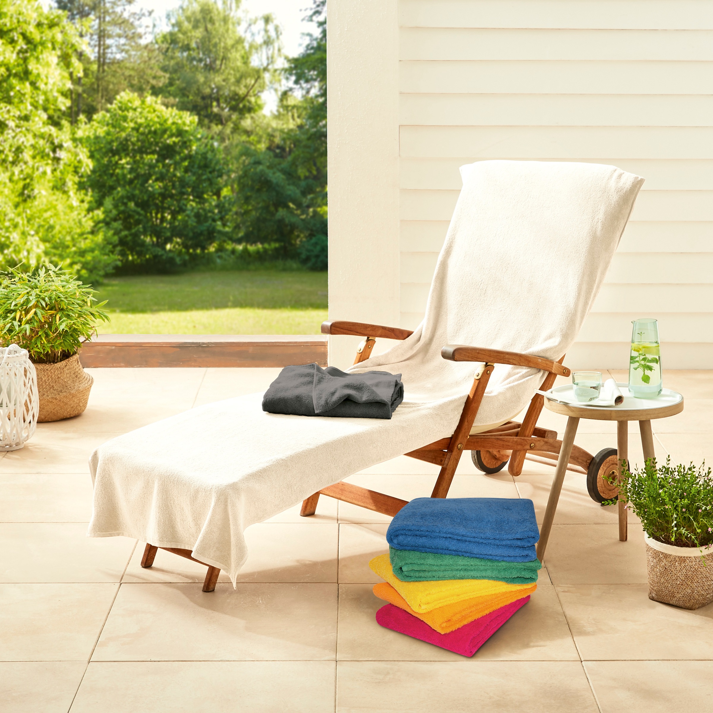 Dyckhoff Handtuch "Stuhlauflage / Liegeauflage" Schonbezug mit Einschubtasc günstig online kaufen