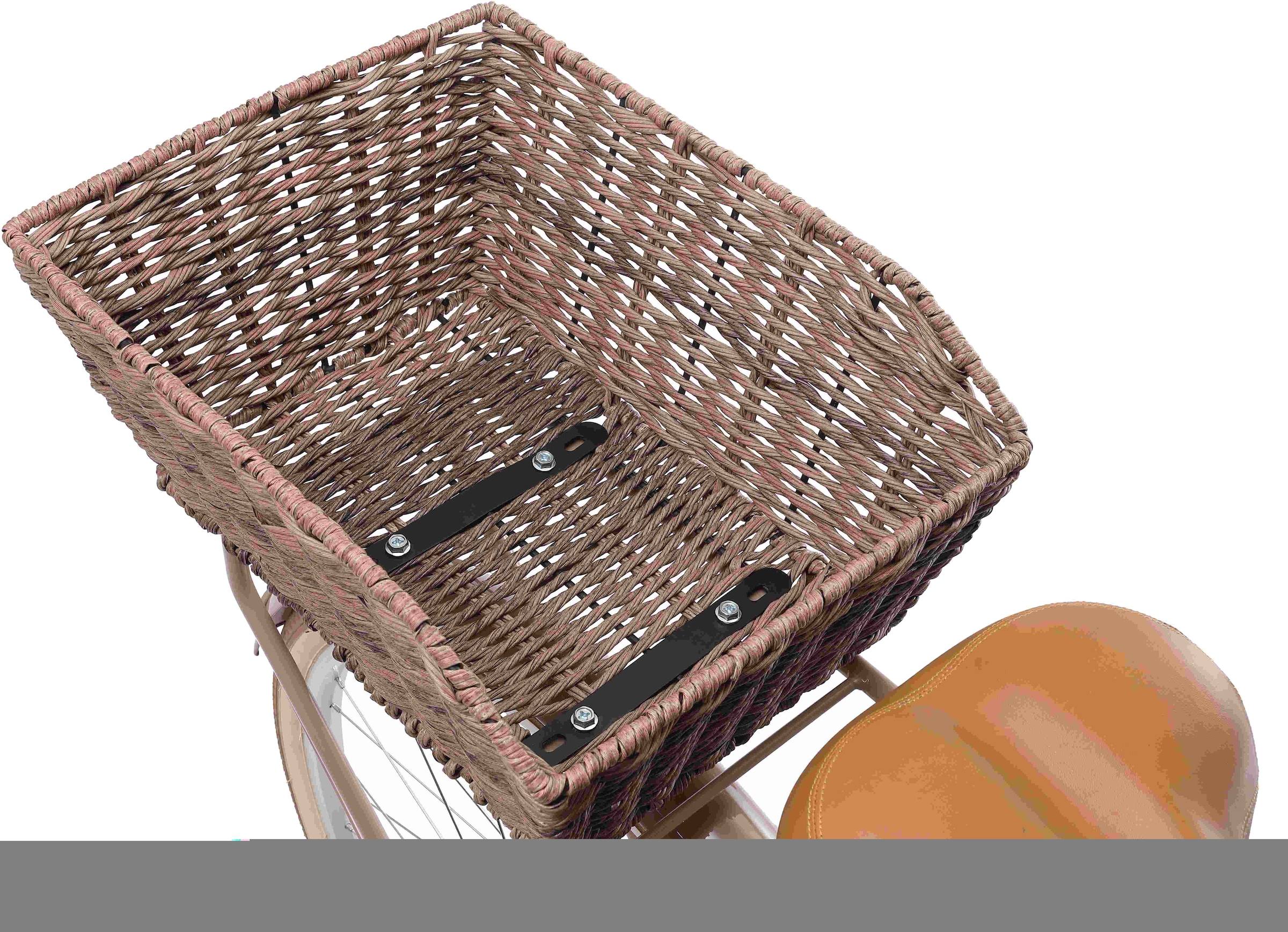 Bikestar Cityrad, 7 Gang, Shimano, RD-TY21 Schaltwerk, Kettenschaltung, für Damen, Kettenschaltung