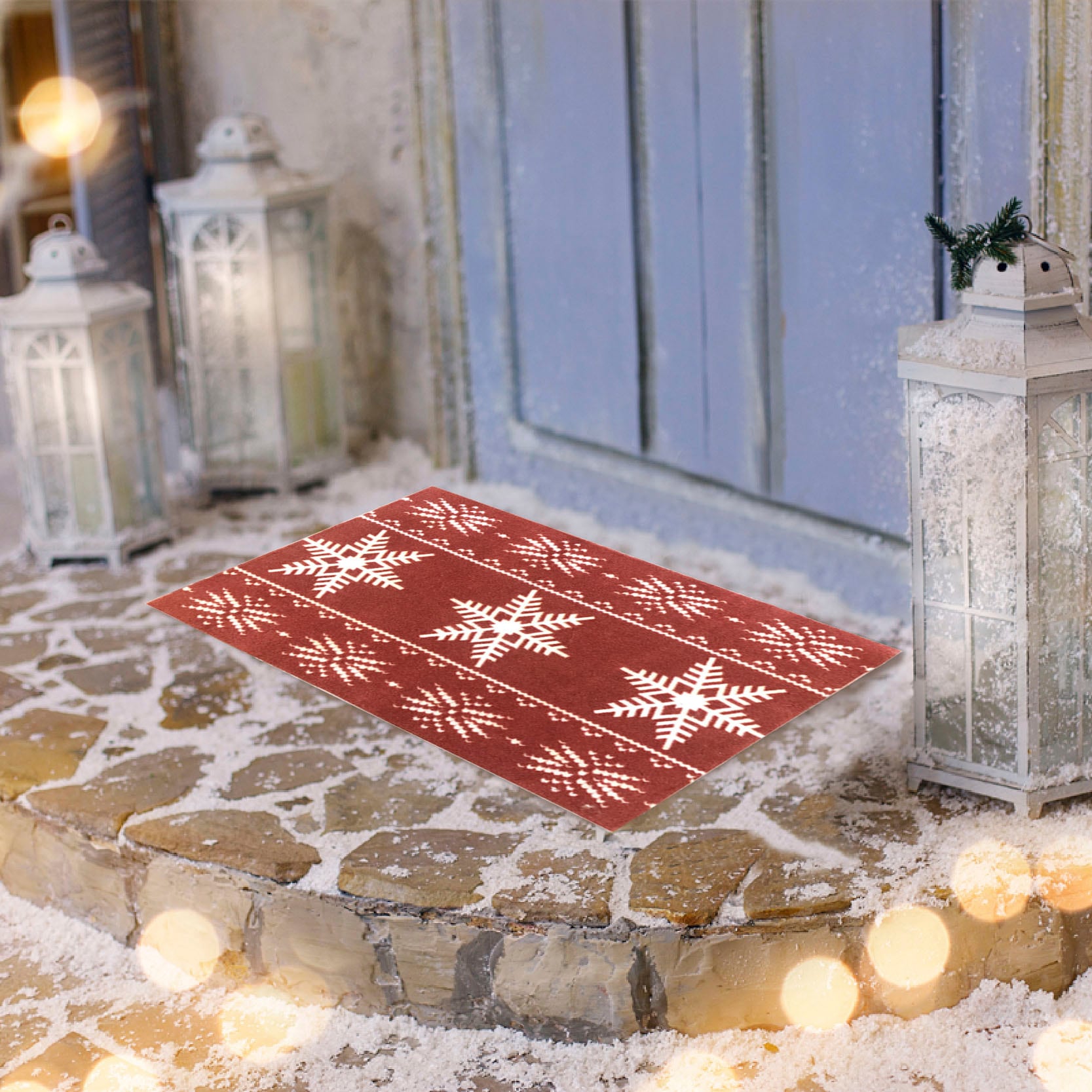 Weihnachten Teppich Fußmatten in die Tür Home rutschfeste Matten