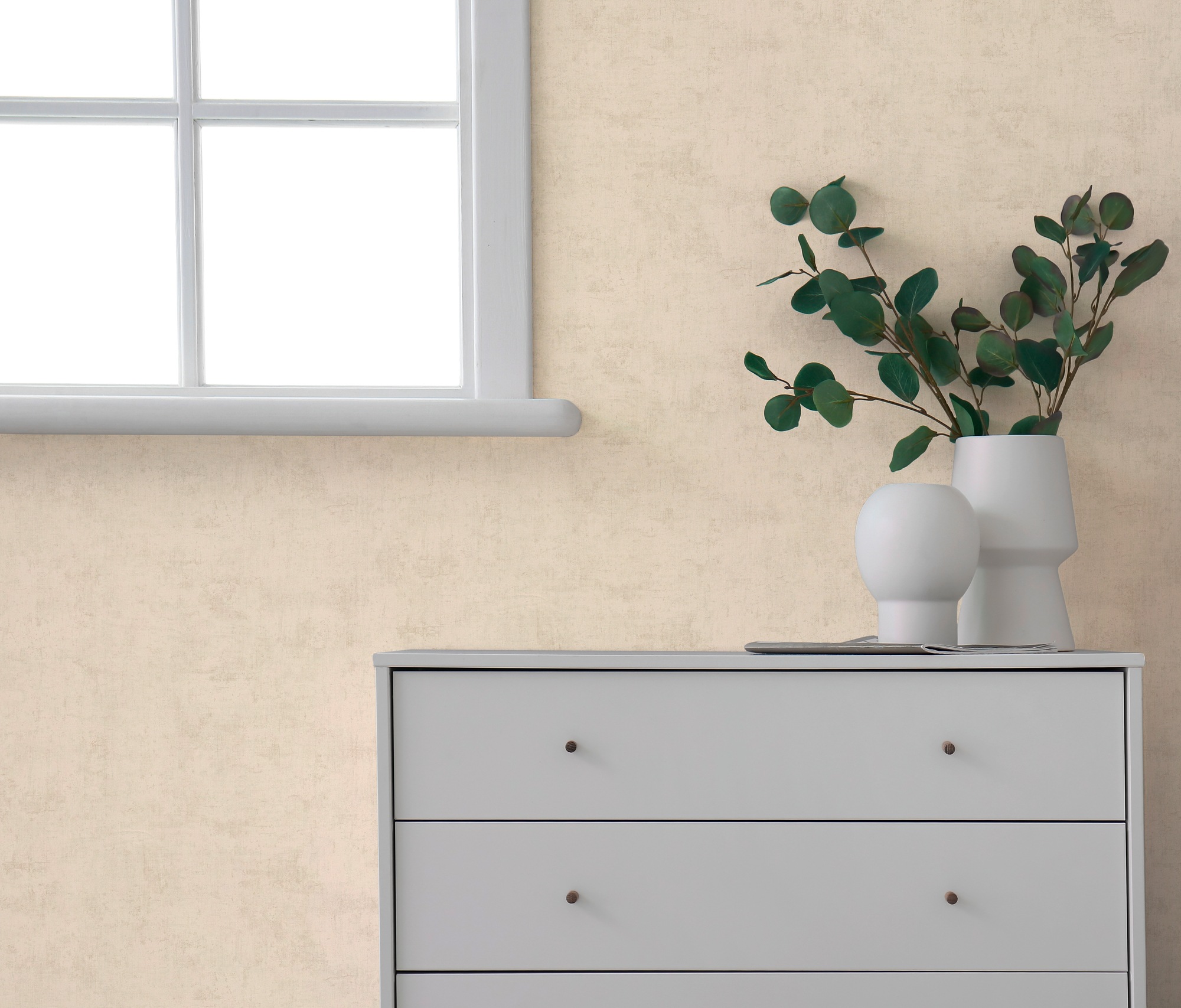 A.S. Création Vliestapete »Schlichte Tapete in feiner Leinenstruktur« matt strukturiert Zarte Struktur für eine ruhige, wohnliche Atmosphäre