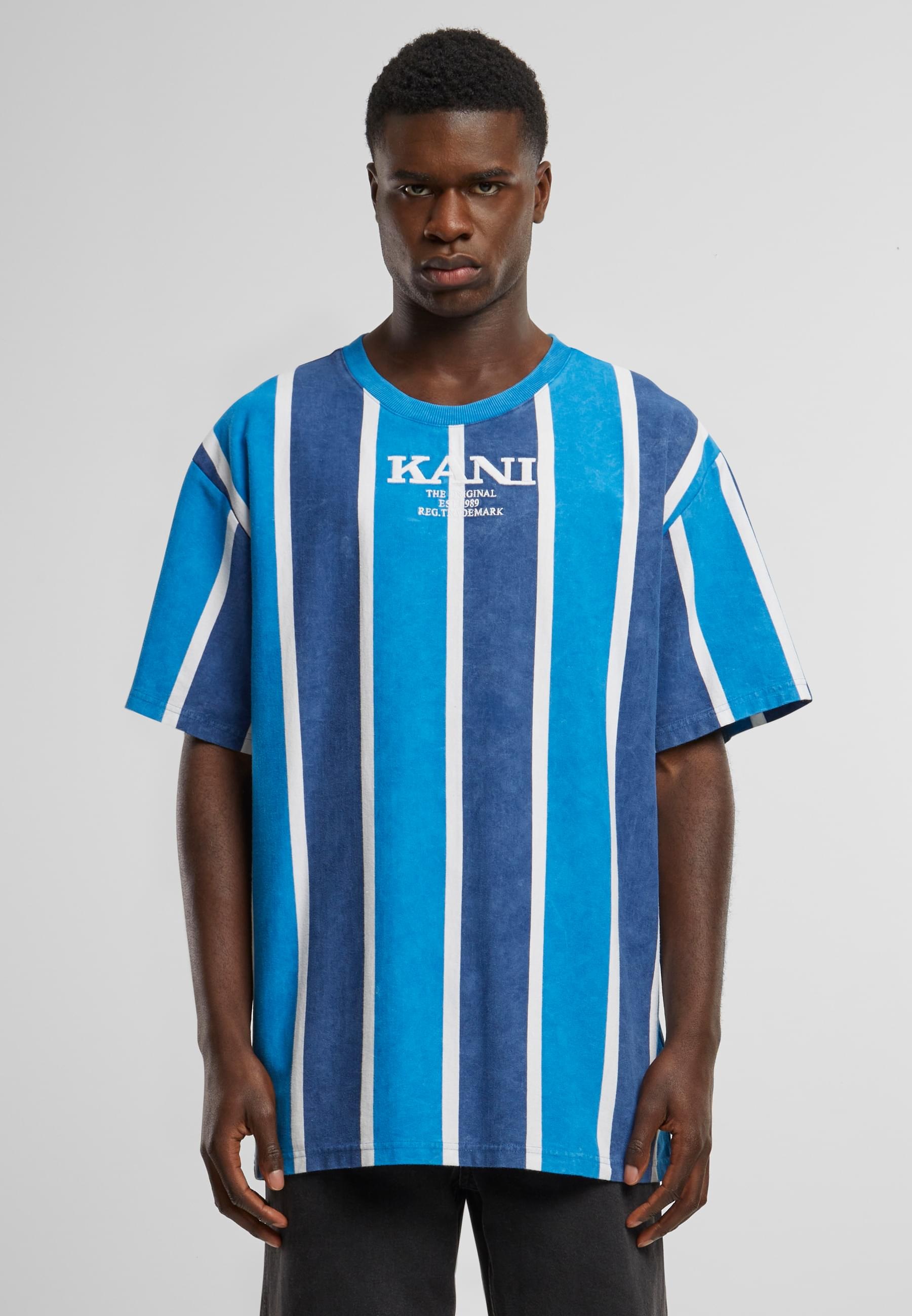 Karl Kani T-Shirt »Karl Kani Herren KM242-005-1 Karl Kani Retro Washed Stripe Tee«, (1 tlg.)