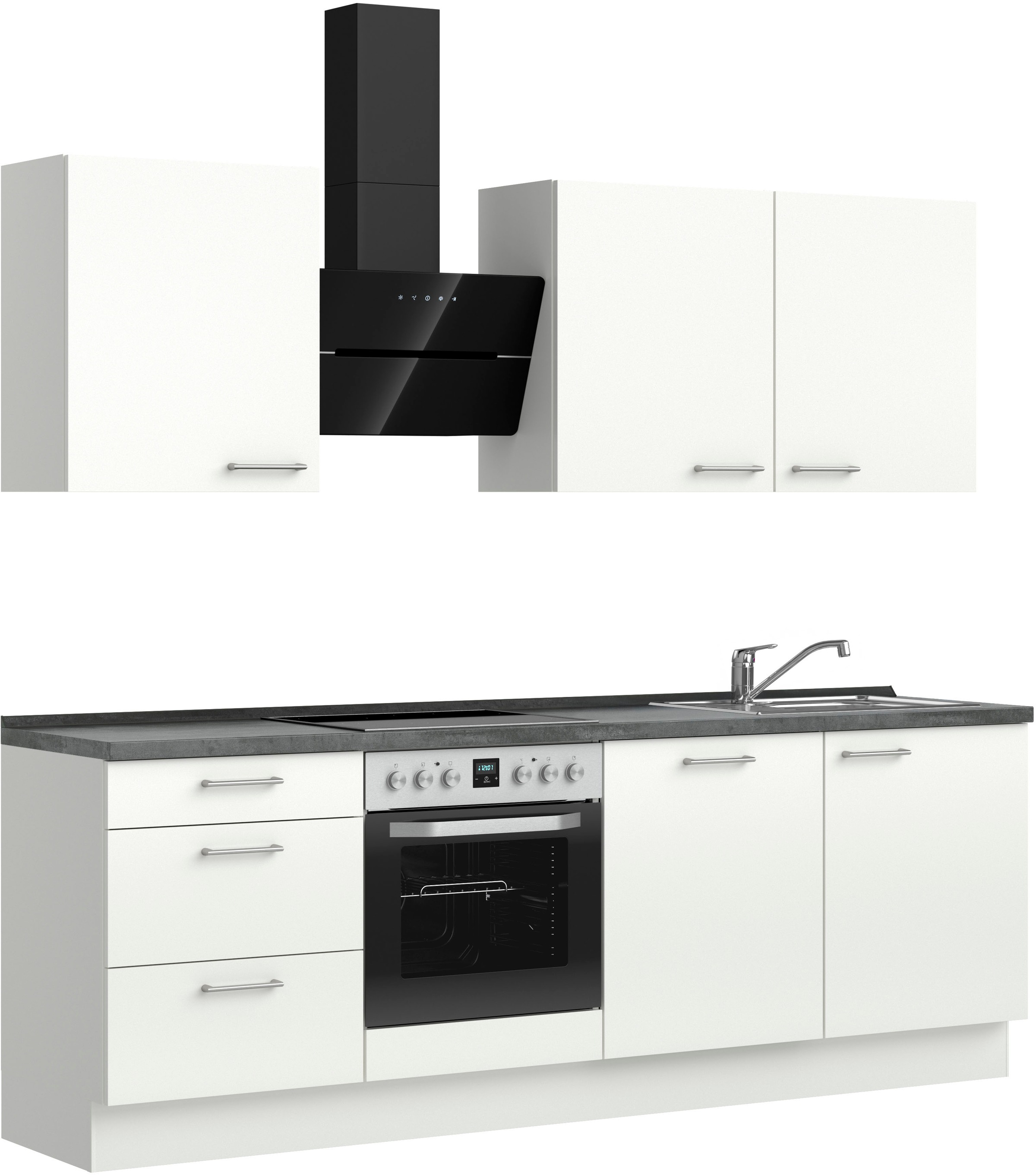 nobilia Küchenzeile ""Laser II", Ausrichtung wählbar, Breite 240 cm" vormon günstig online kaufen