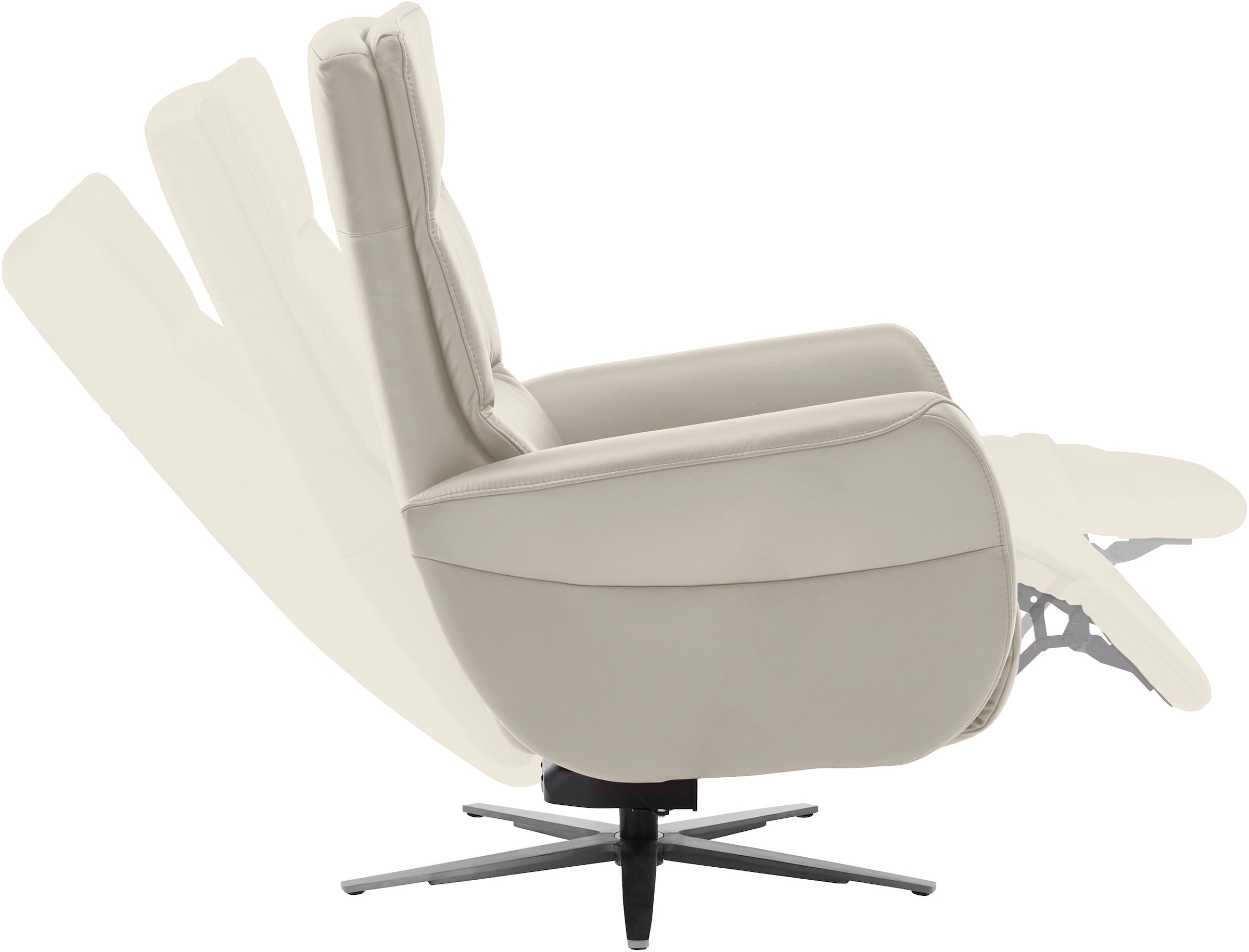 Die PlanBar Relaxsessel »PN-RS20038 mit Metallsternfuß inkl. Relaxfunktion und Kopfverstellung« 1 Stk. tlg. 360° drehbar, mit Gasdruckverstellung
