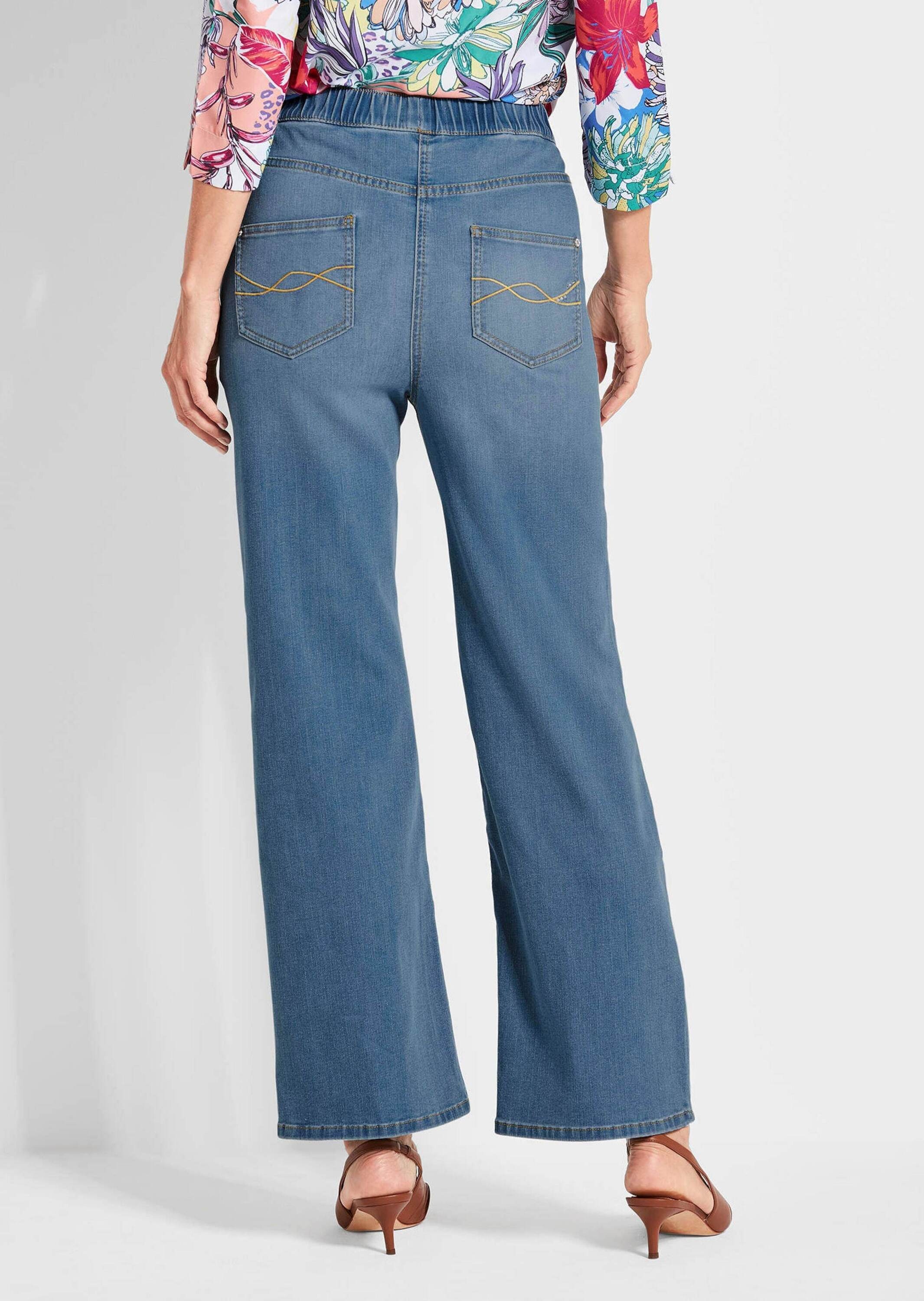 GOLDNER Stretch-Jeans »Kurzgröße Bequeme Jeanshose VERA«