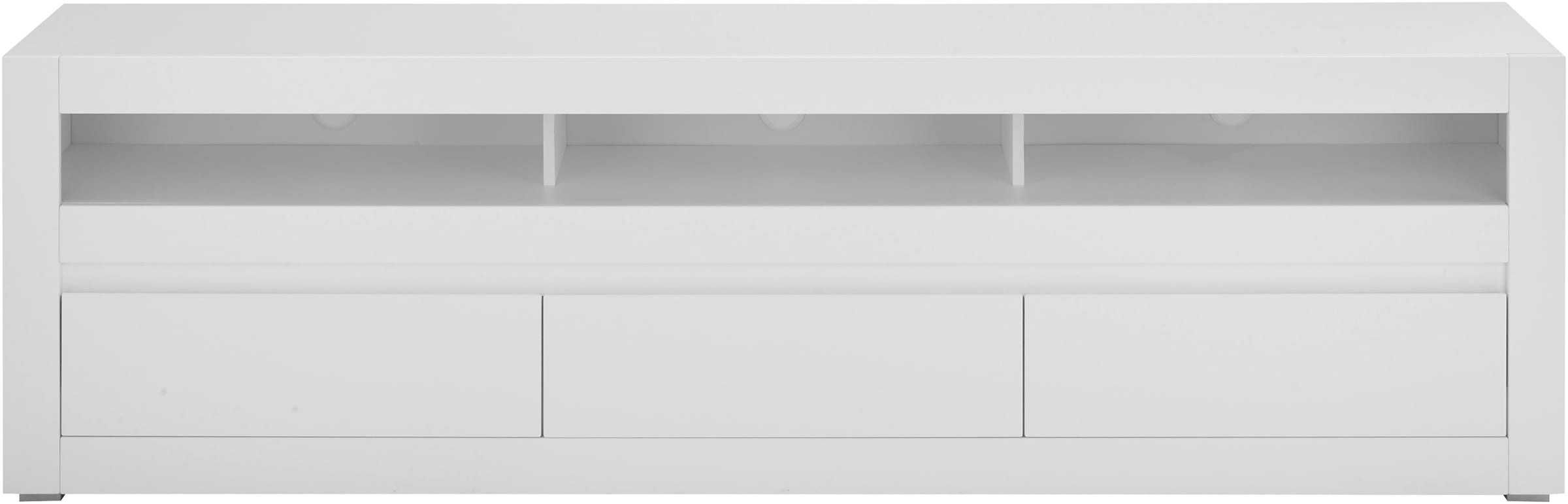 INOSIGN Lowboard »Chester, moderner TV-Unterschrank, Kommode mit Stauraum, Weiß Matt«, (1 St.), austauschbare Blende in Griffleiste, zeitloses Design, 217 cm breit