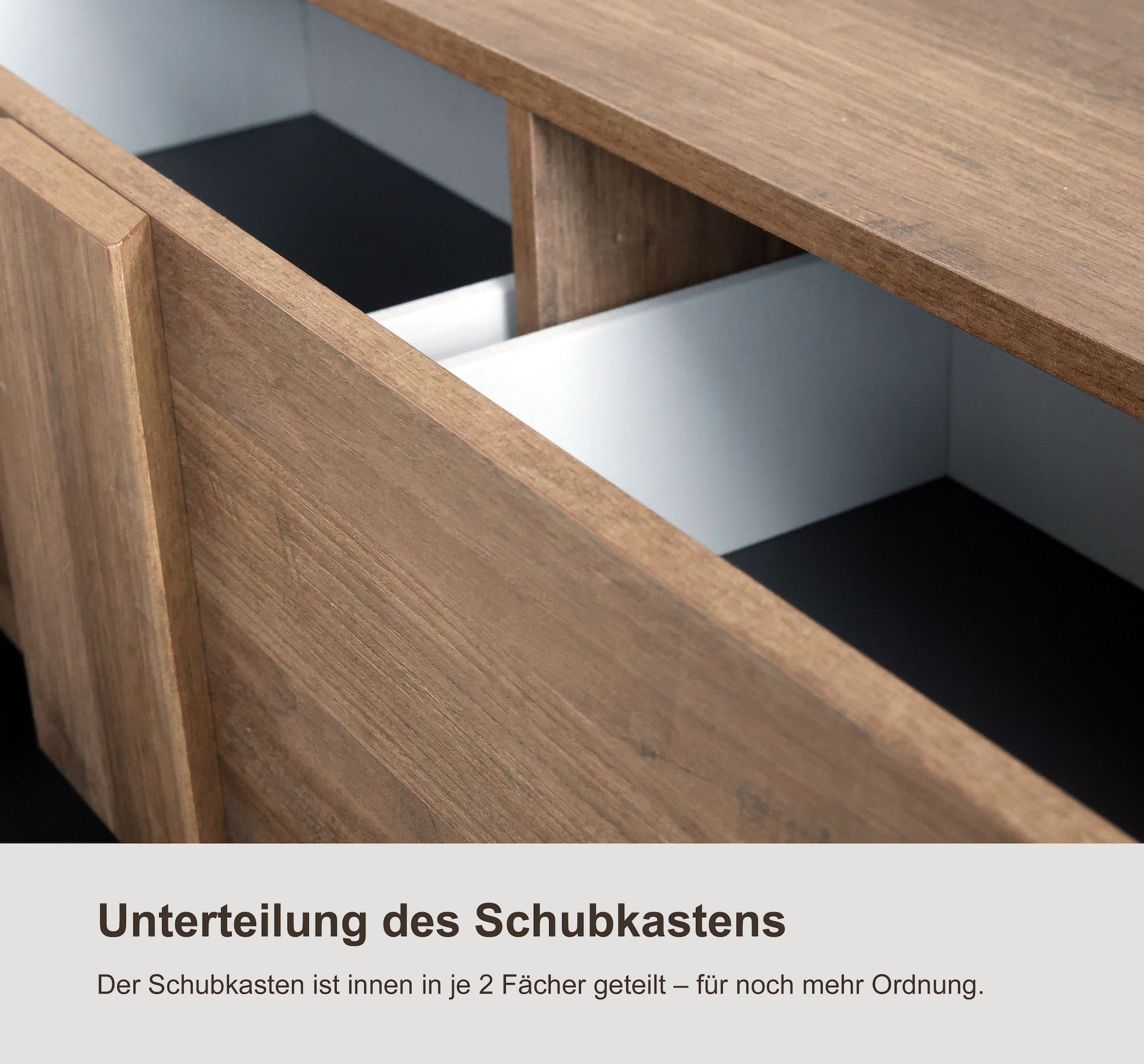 INOSIGN Sideboard »Jupiter, Breite 181 cm, Kommode mit 1 Tür Softclosing, 3 Schubkästen«, viel Stauraum, moderne Griffblenden, FSC®