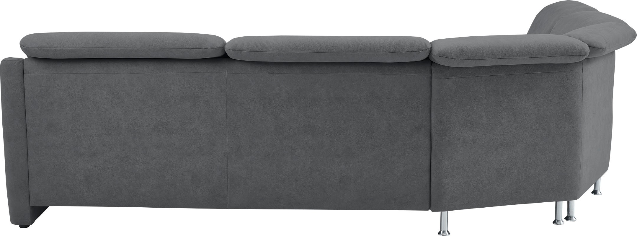 VILLA BECK Ecksofa »Garda L-Form«, (4 St.), inklusive Kopfteilverstellung, Stellmaß 277x245cm