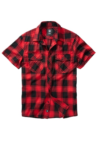 Langarmhemd »Brandit Herren Checkshirt Halfsleeve«, (1 tlg.)