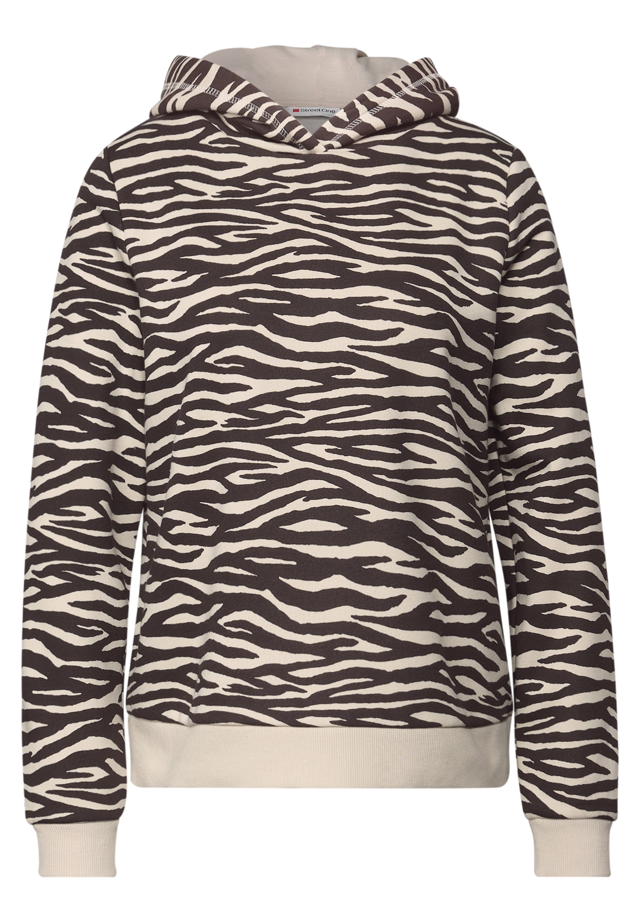 STREET ONE Kapuzensweatshirt, mit Animal-Print