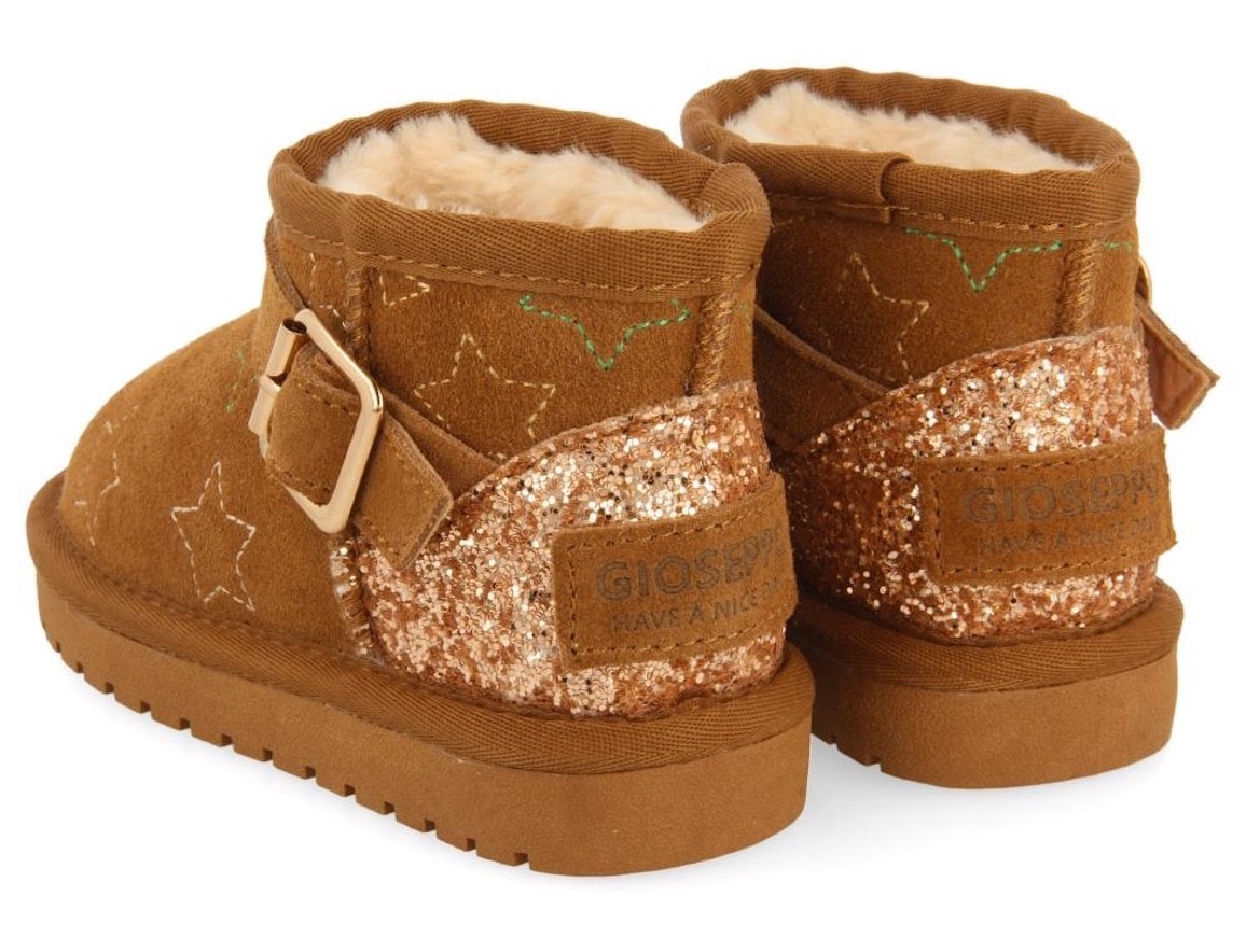 Gioseppo Winterboots »MATREI«, Schlupfstiefel, Hausschuh, Winterschuh mit Glitzer