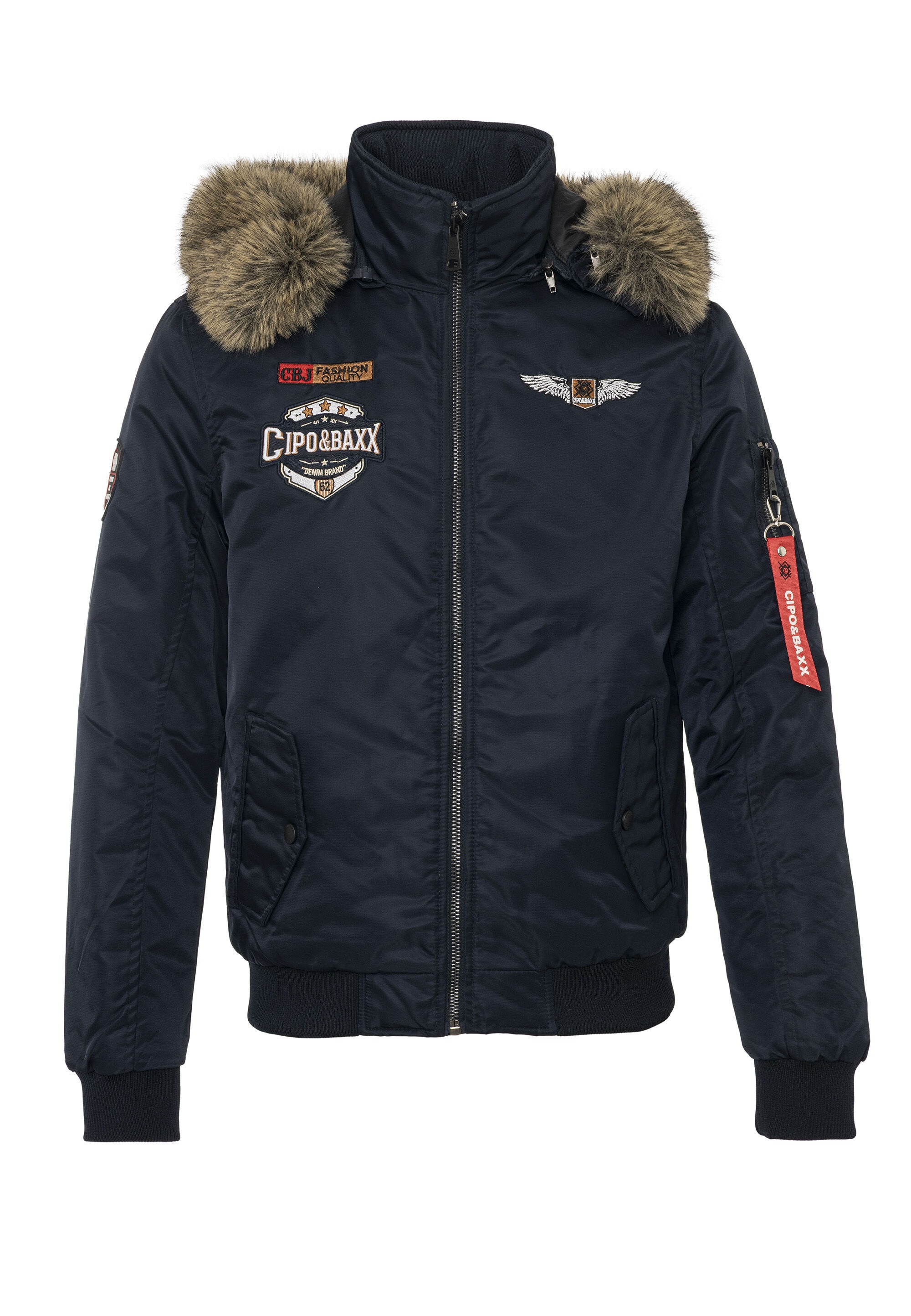 Cipo & Baxx Winterjacke "CM229" mit Kapuze günstig online kaufen