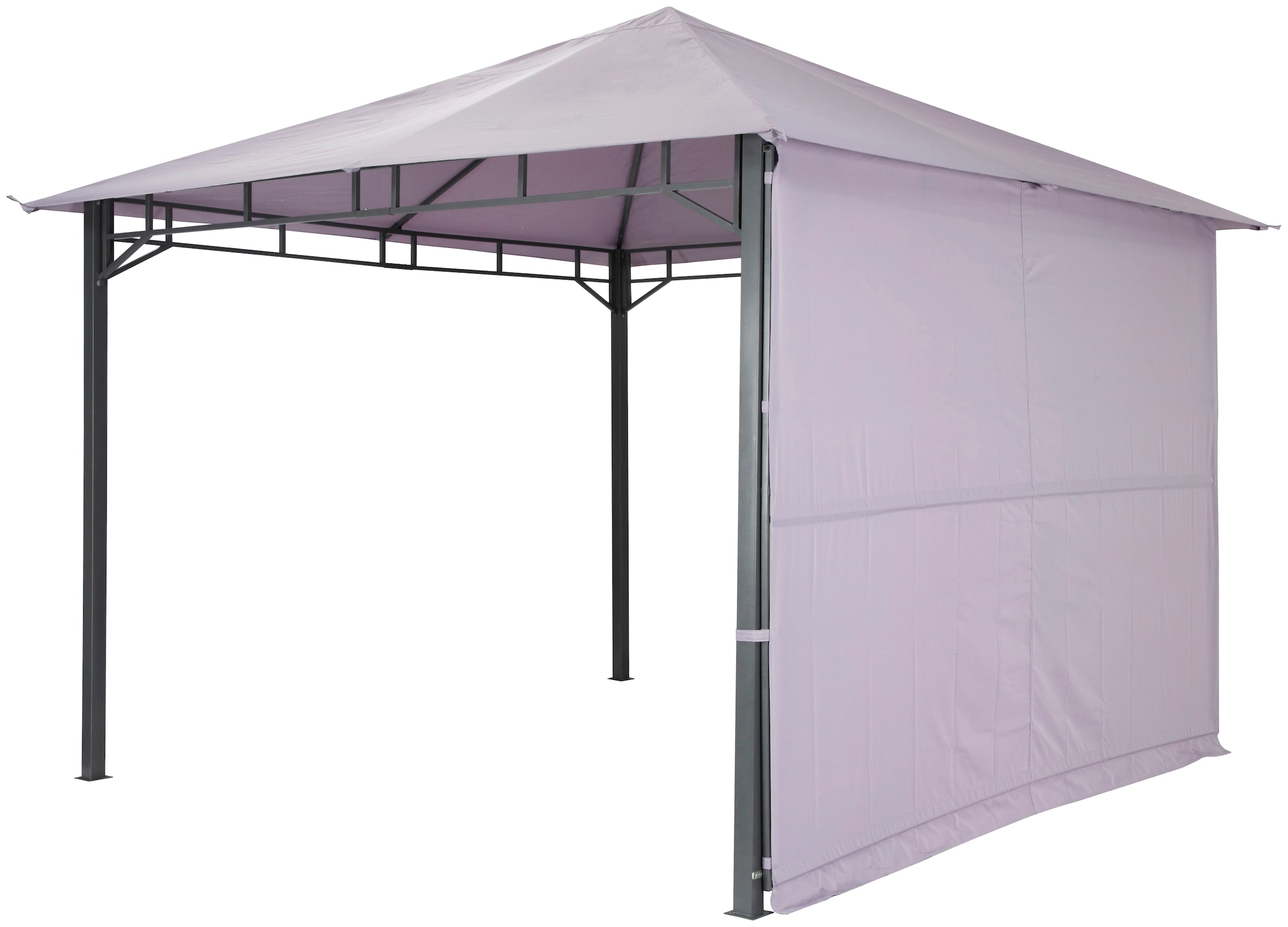 Tepro Pavillon »Lehua«, BxTxH: 330x330x285 cm, Seitenteil als Markise ausklappbar