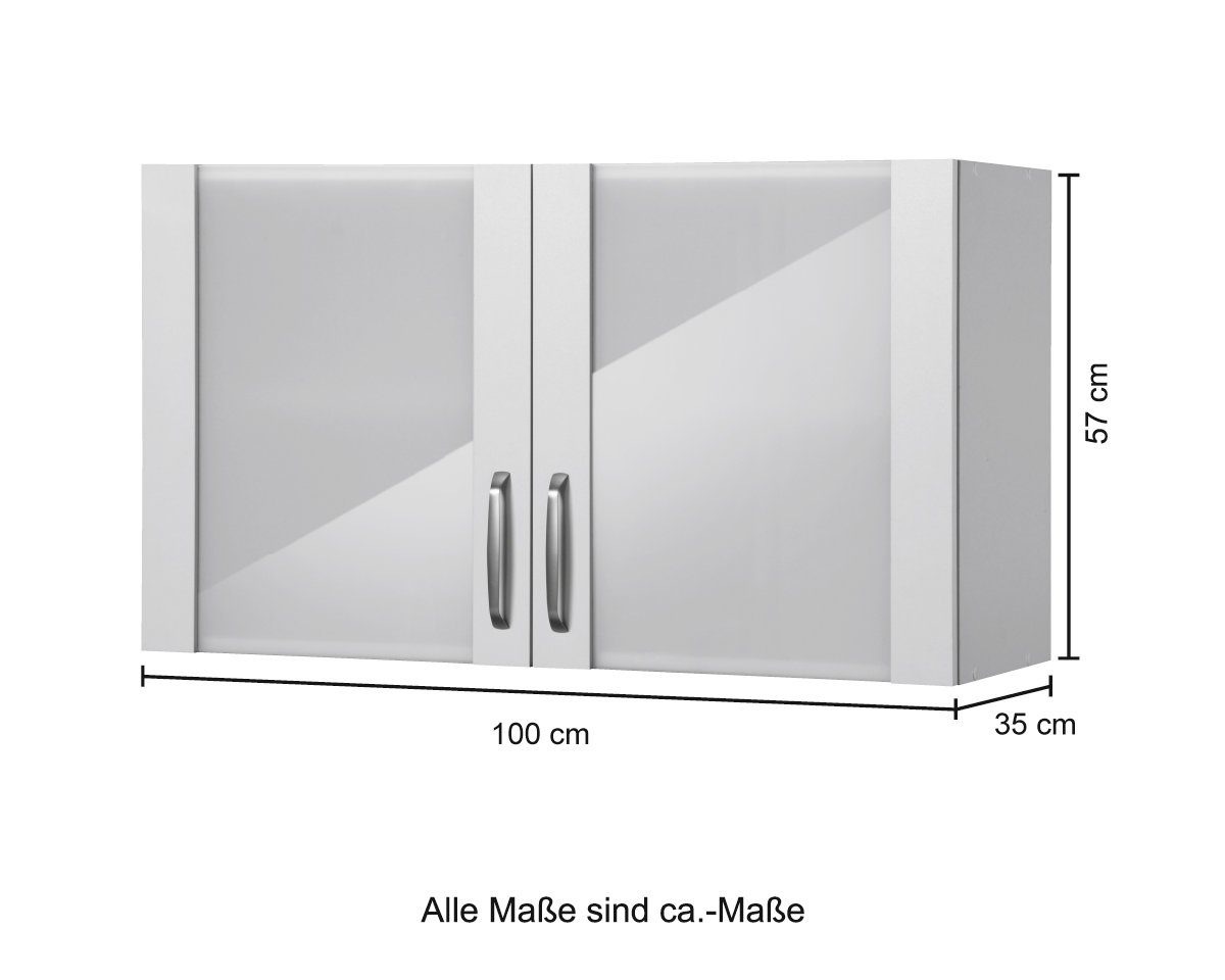 wiho Küchen Glashängeschrank »Michigan«