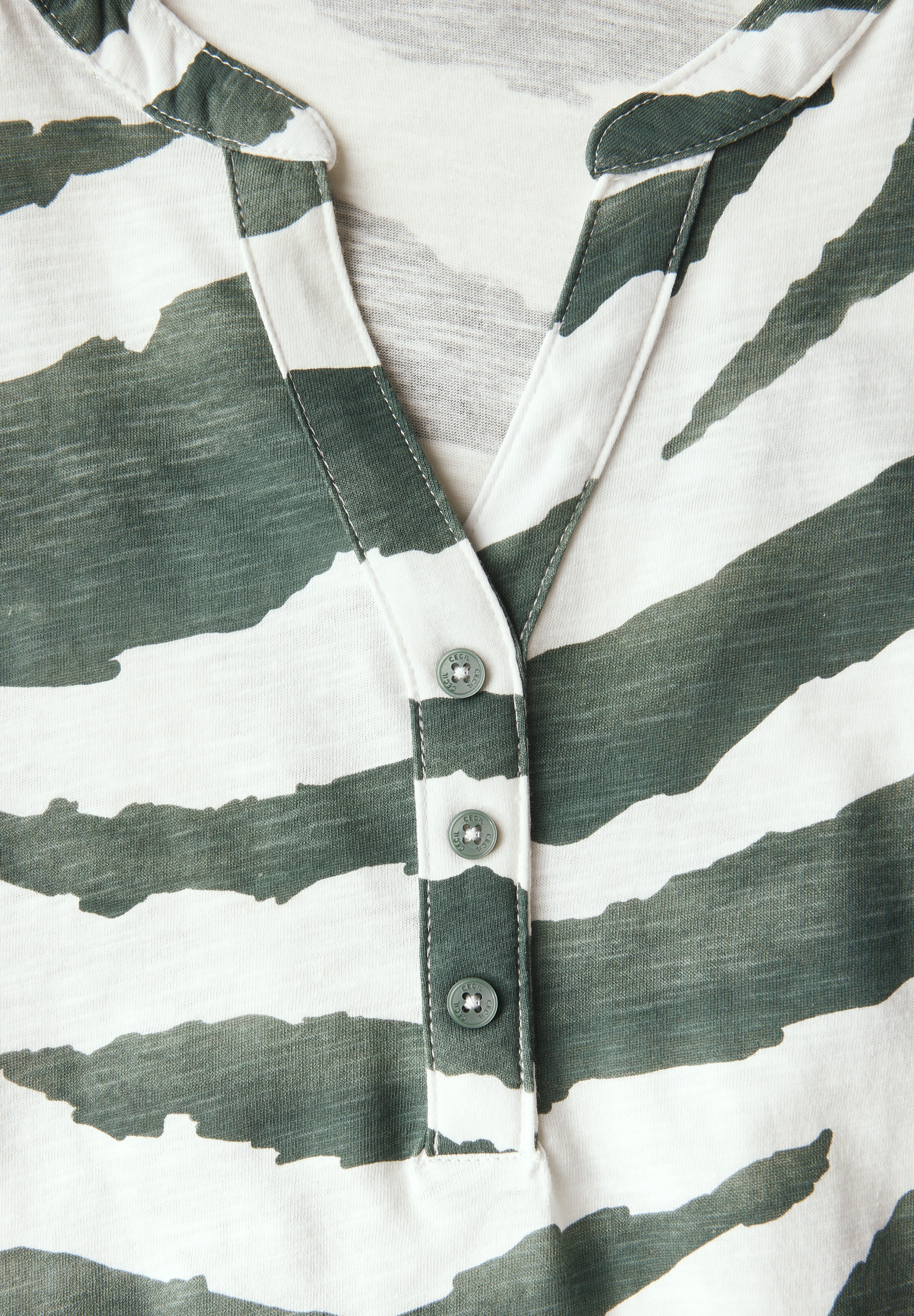 Cecil T-Shirt, mit Elastiksaum