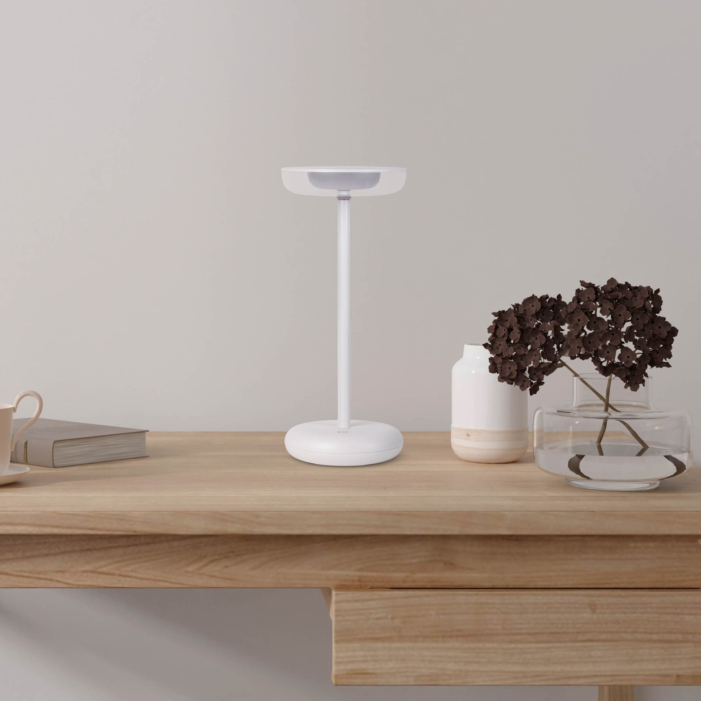 näve LED Tischleuchte »Pasi«, 1 flammig, Leuchtmittel LED-Modul | LED wechselbar, dimmbar per Berührungssensor, Memoryfunktion, Akku, USB-C-Ladekabel