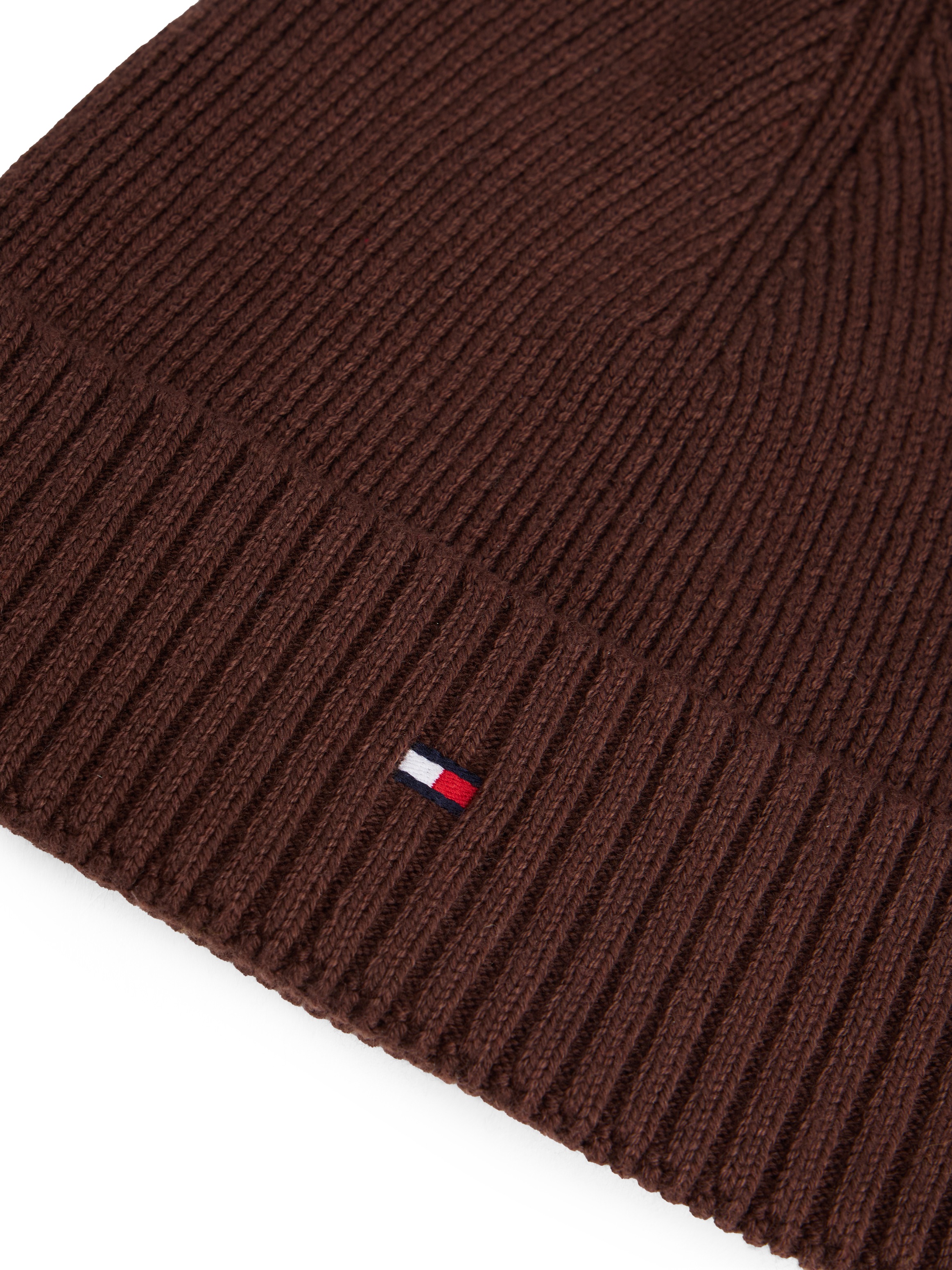 Thumbnail - Tommy Hilfiger Strickmütze "TH FLAG PIMA COTTON BEANIE" Beanie mit Logostickerei, mit Kaschmiranteil Unisex