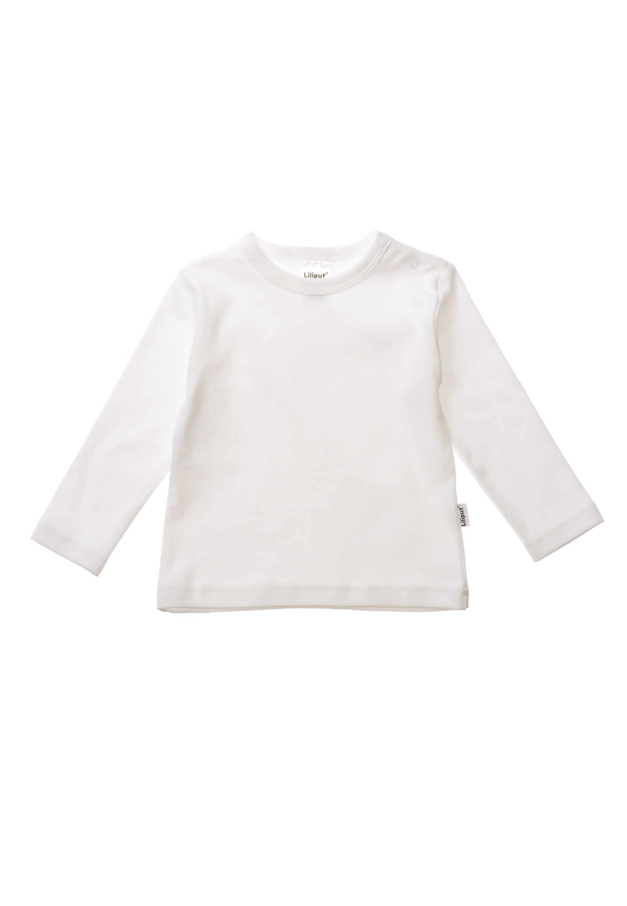 Liliput Langarmshirt »schilf-ecru und rosé-ecru geringelt«, mit Druckknöpfen auf der Schulter