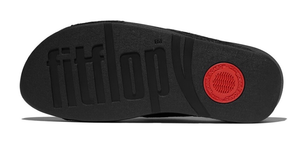 Fitflop Pantolette »LULU CRINKLED SHIMMER«, Slides, Badeschuh, Abendmode mit Glitter