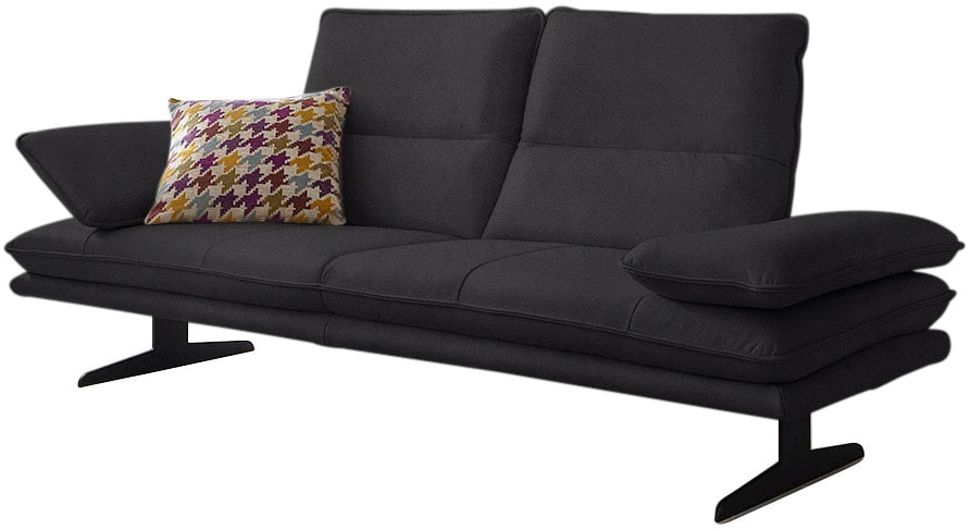 W.SCHILLIG 2,5-Sitzer "broadway, Designsofa mit tollem Sitzkomfort" Sitztiefenverstellung, Kopfteil- & Seitenteilverstellung, Breite 236cm