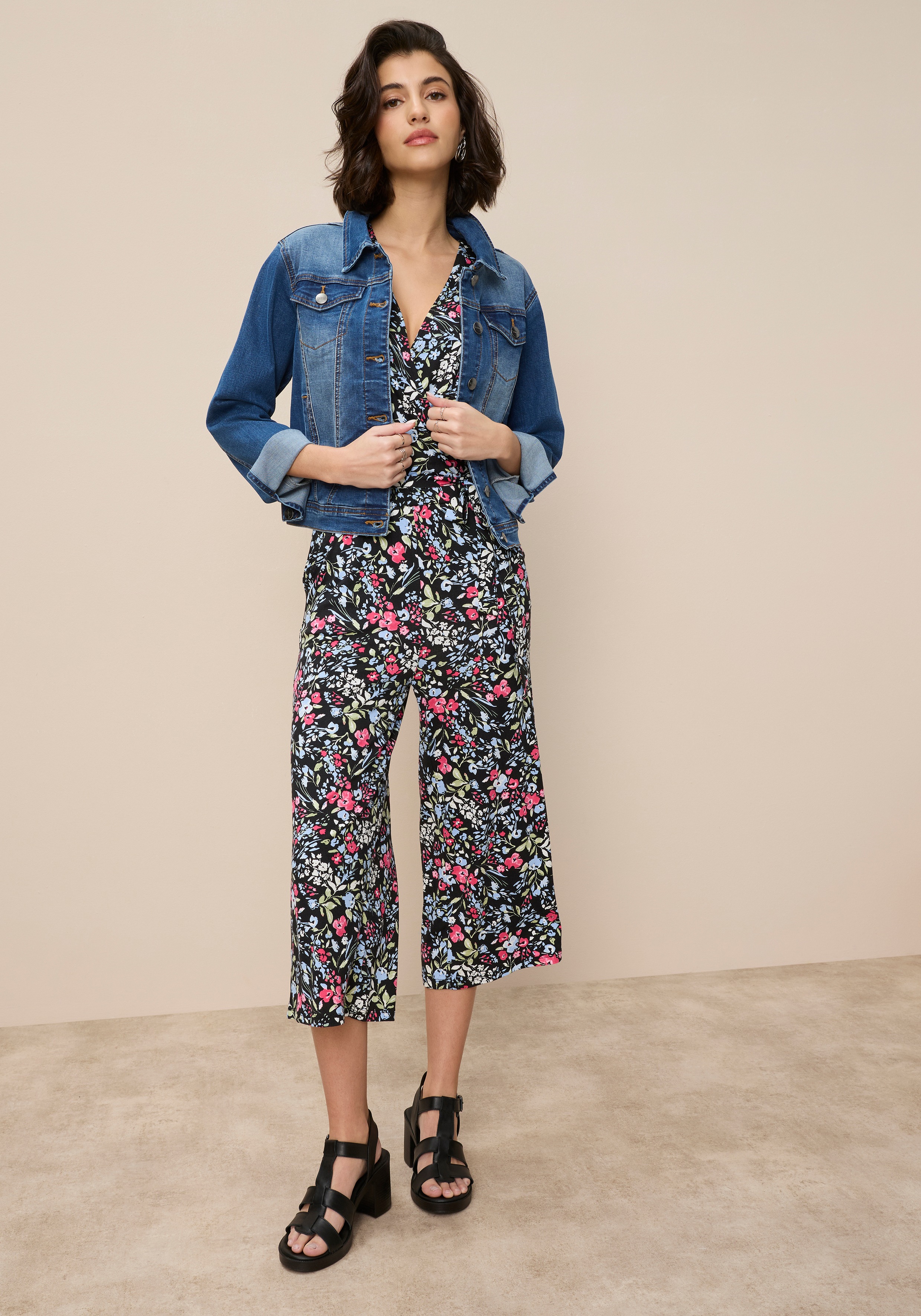 Thumbnail - Tamaris Culotte-Overall mit Bindegürtel