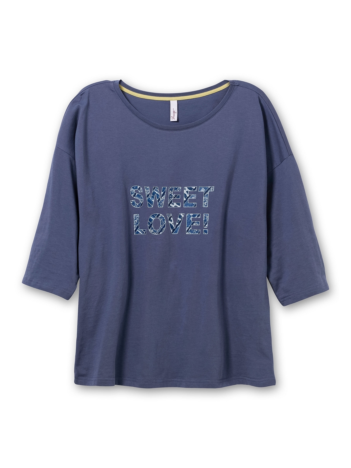 Sheego mit kaufen BAUR 3/4-Arm-Shirt »Große | online Größen«, Frontdruck