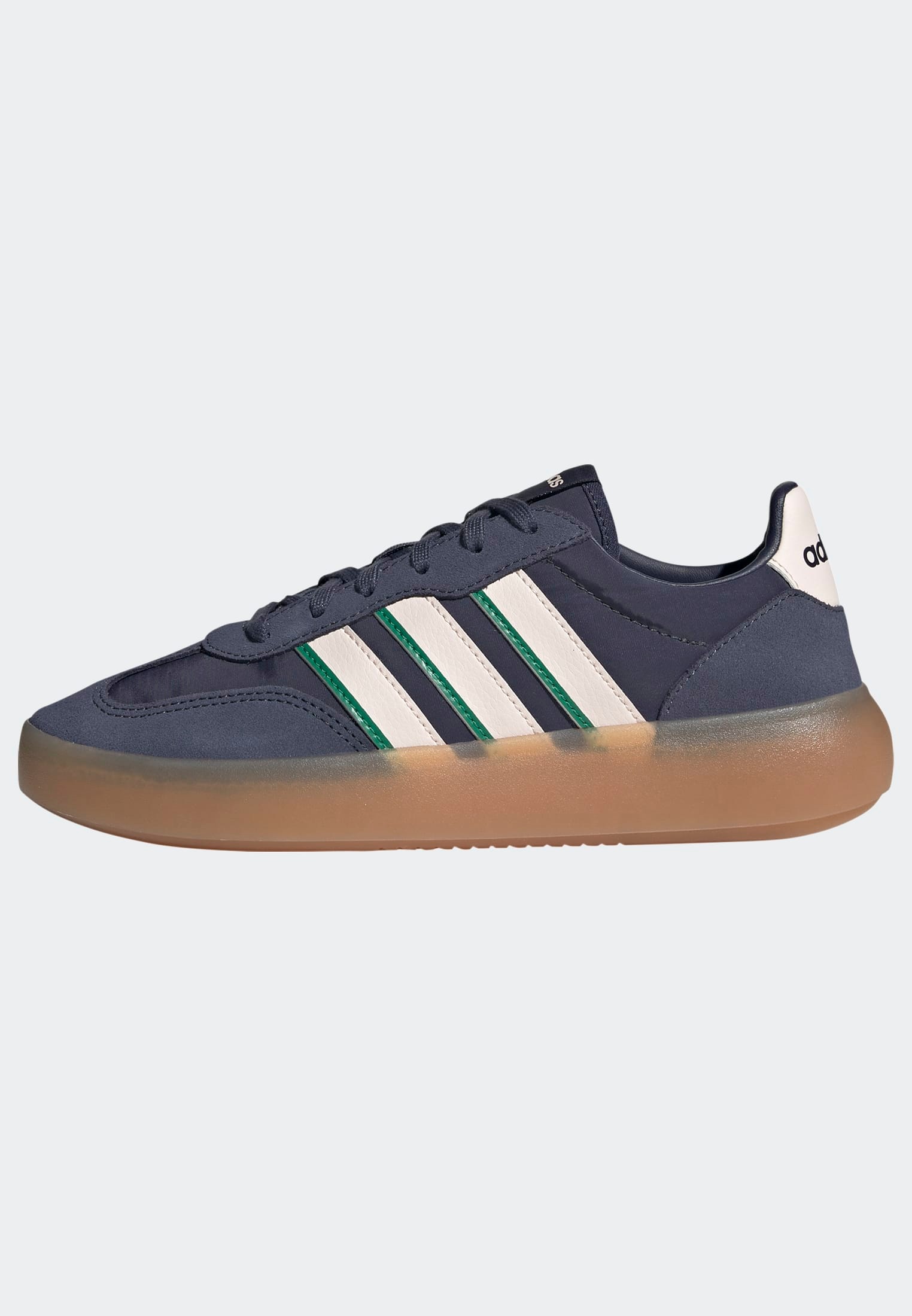 Sneaker ADIDAS SPORTSWEAR "BARREDA DECODE", Damen, Gr. 36, grün (shadow navy, wonder quartz, semi court grün), Leder, Textil, Schuhe Sneaker, inspiriert vom Design des adidas handball spezial 2