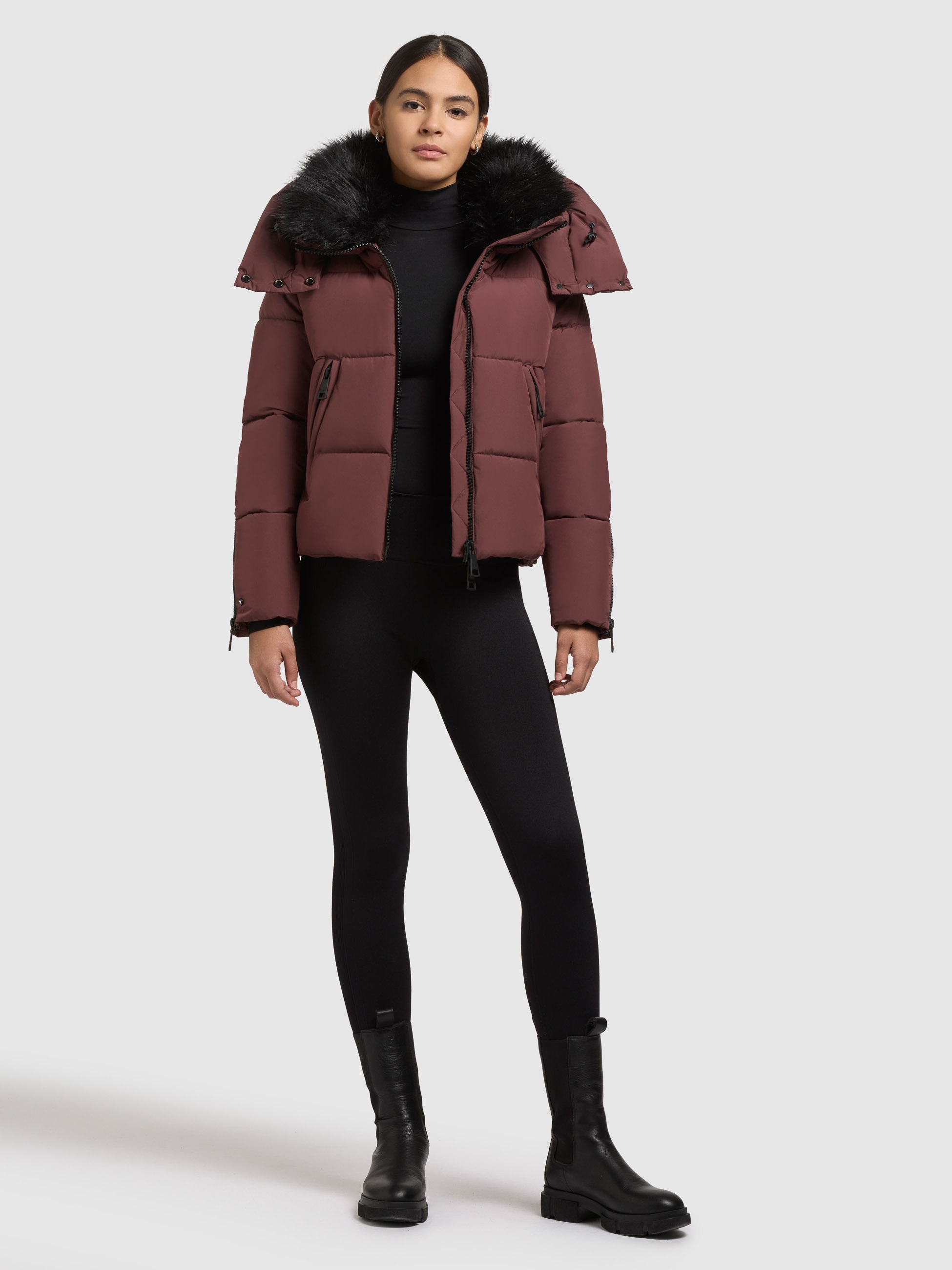 khujo Steppjacke "PETUNIA" mit Kapuze günstig online kaufen