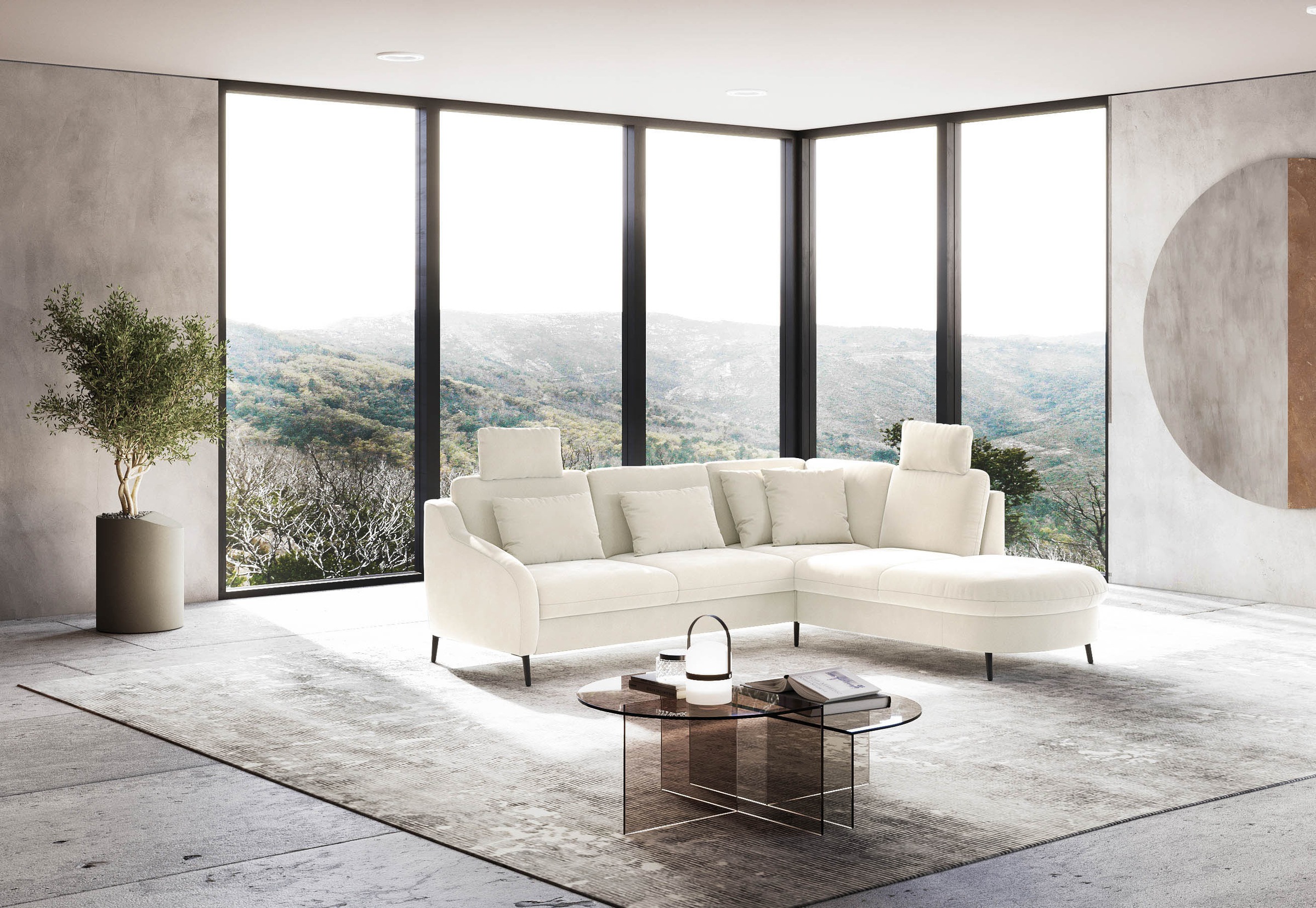 sit&more Ecksofa »Soul L-Form«, wahlweise mit Bettfunktion und Bettkasten oder Schubkasten