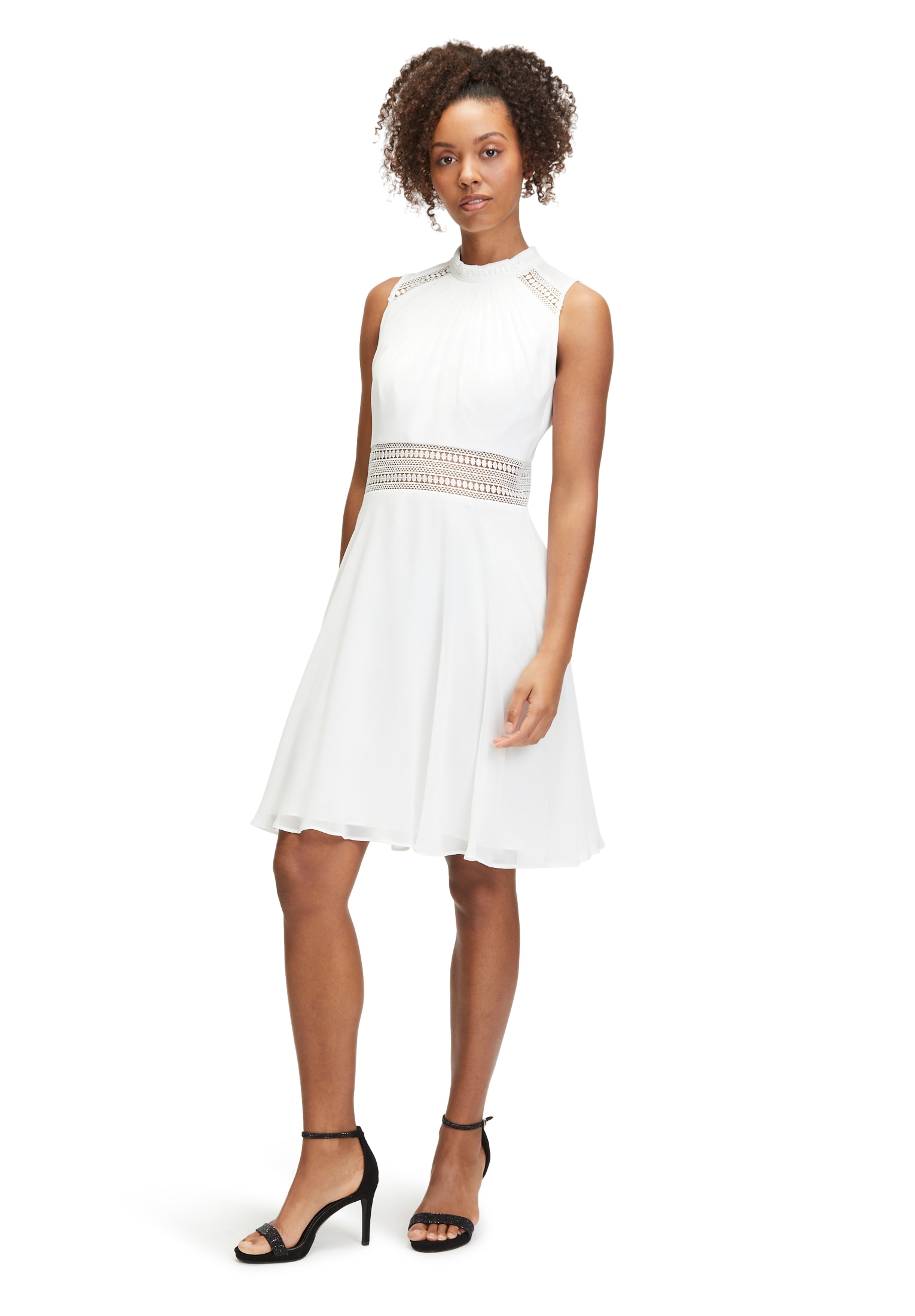 Vera Mont Cocktailkleid »Vera Mont Cocktailkleid mit Spitzeneinsatz«, Aufgesteppte Bänder