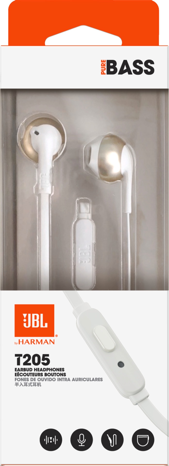 JBL In-Ear-Kopfhörer »In-ear wired headphones T205«